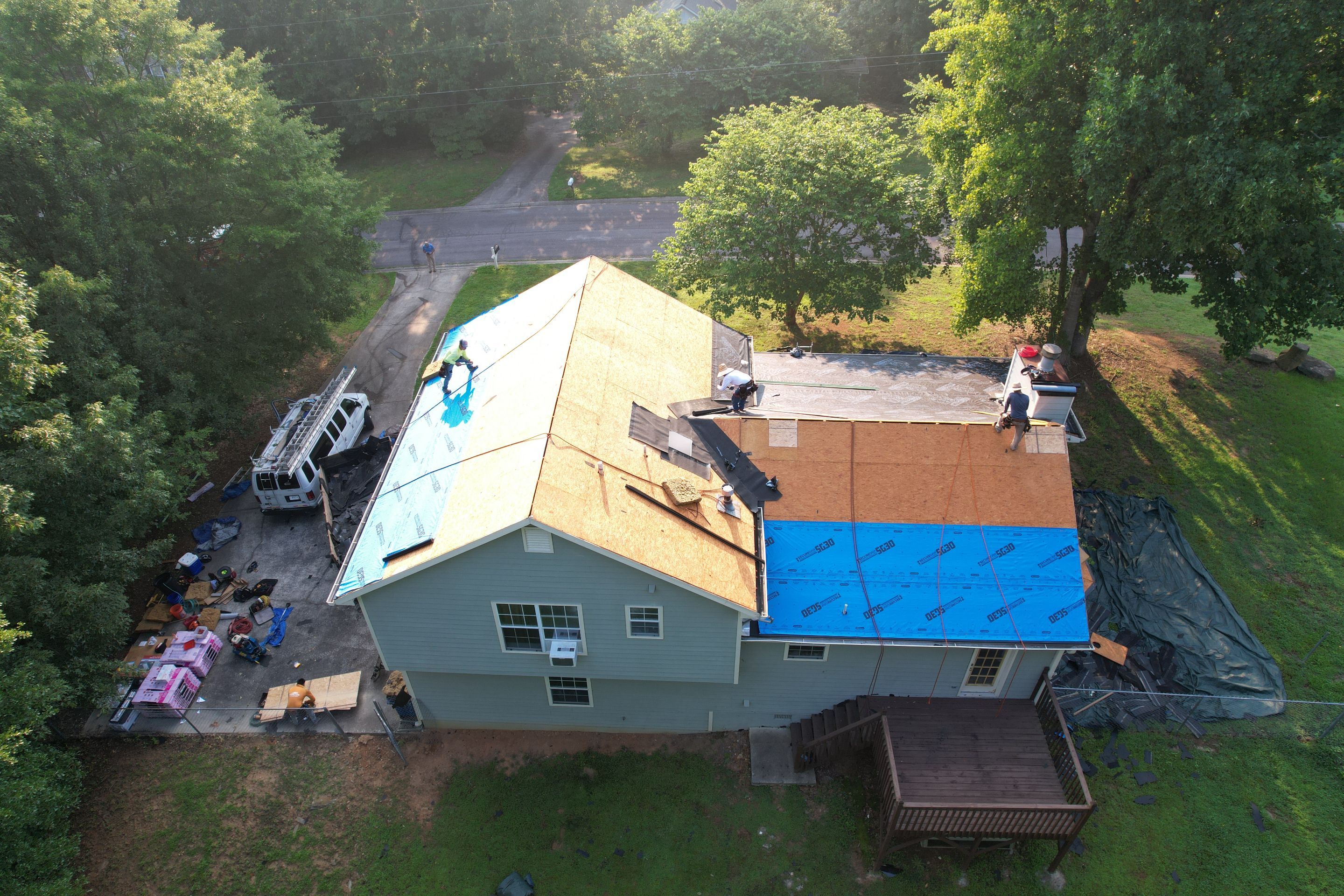 Residential Roofing Installation using Owens Corning by Inspector Roofing and Restoration