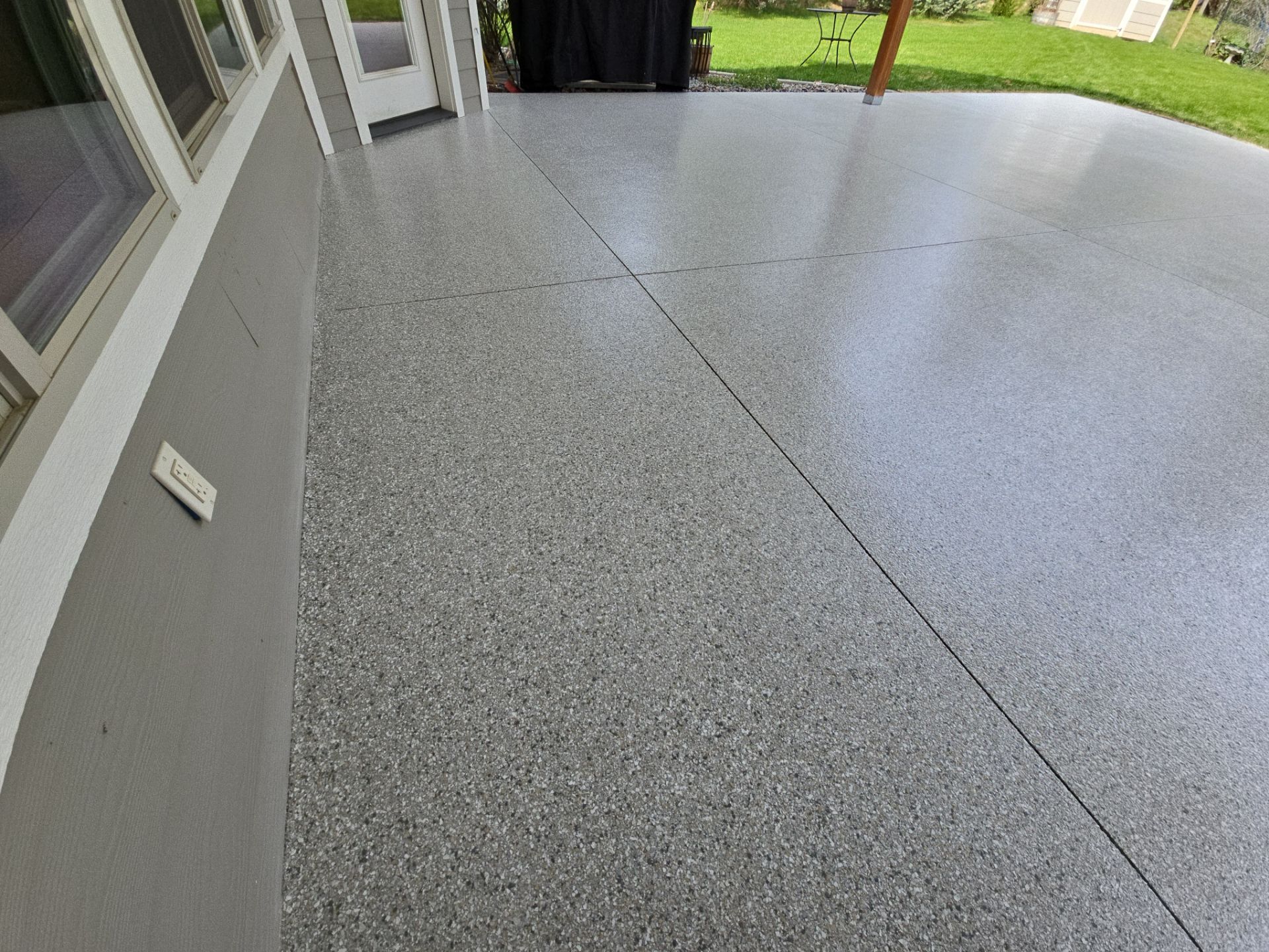 Patio Transformation using Mt Everest by Croc Coatings, LLC