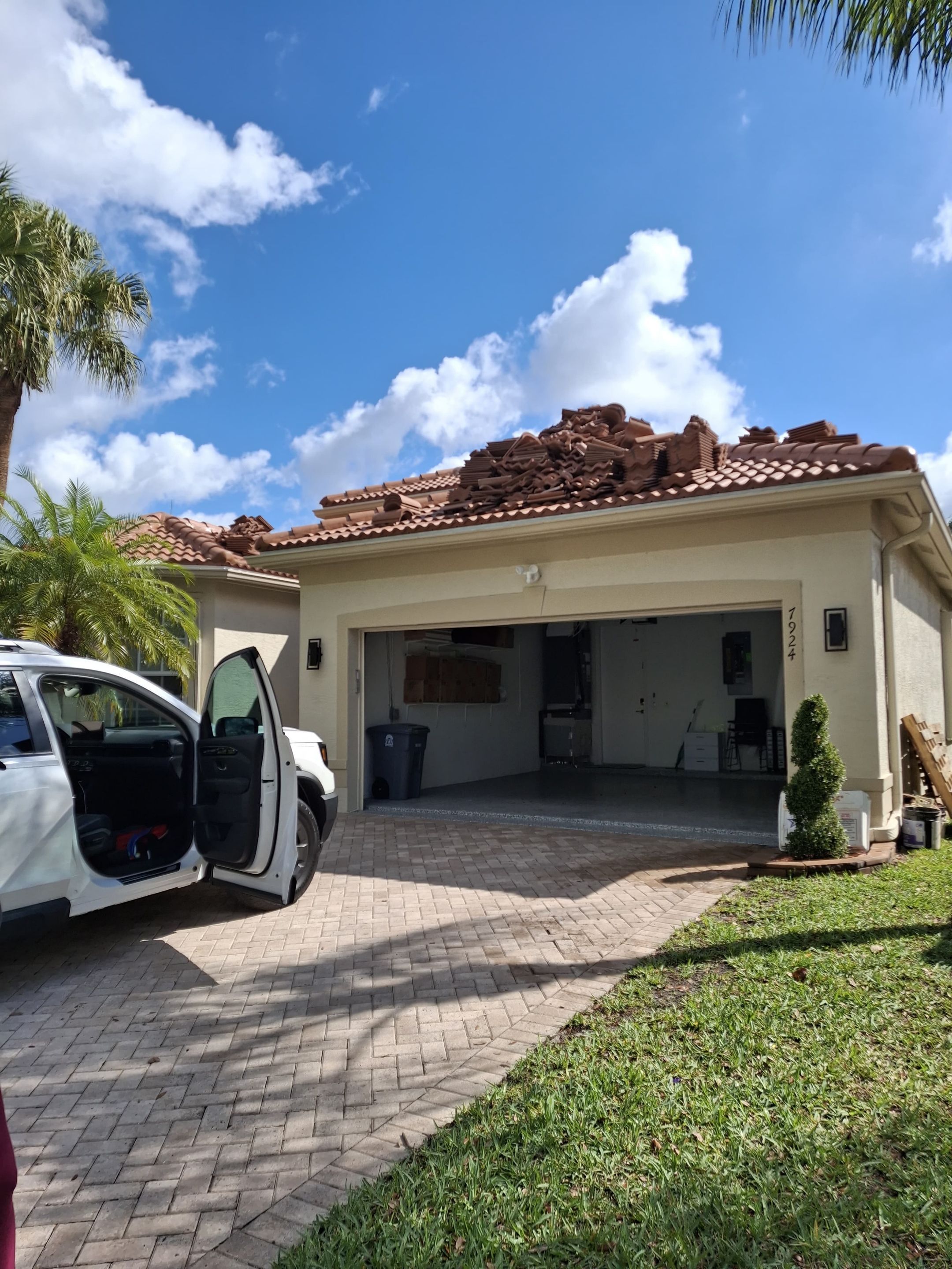 Full Concrete S-Tile Roof Replacement and Deck Repair in Wellington by Aastro Roofing