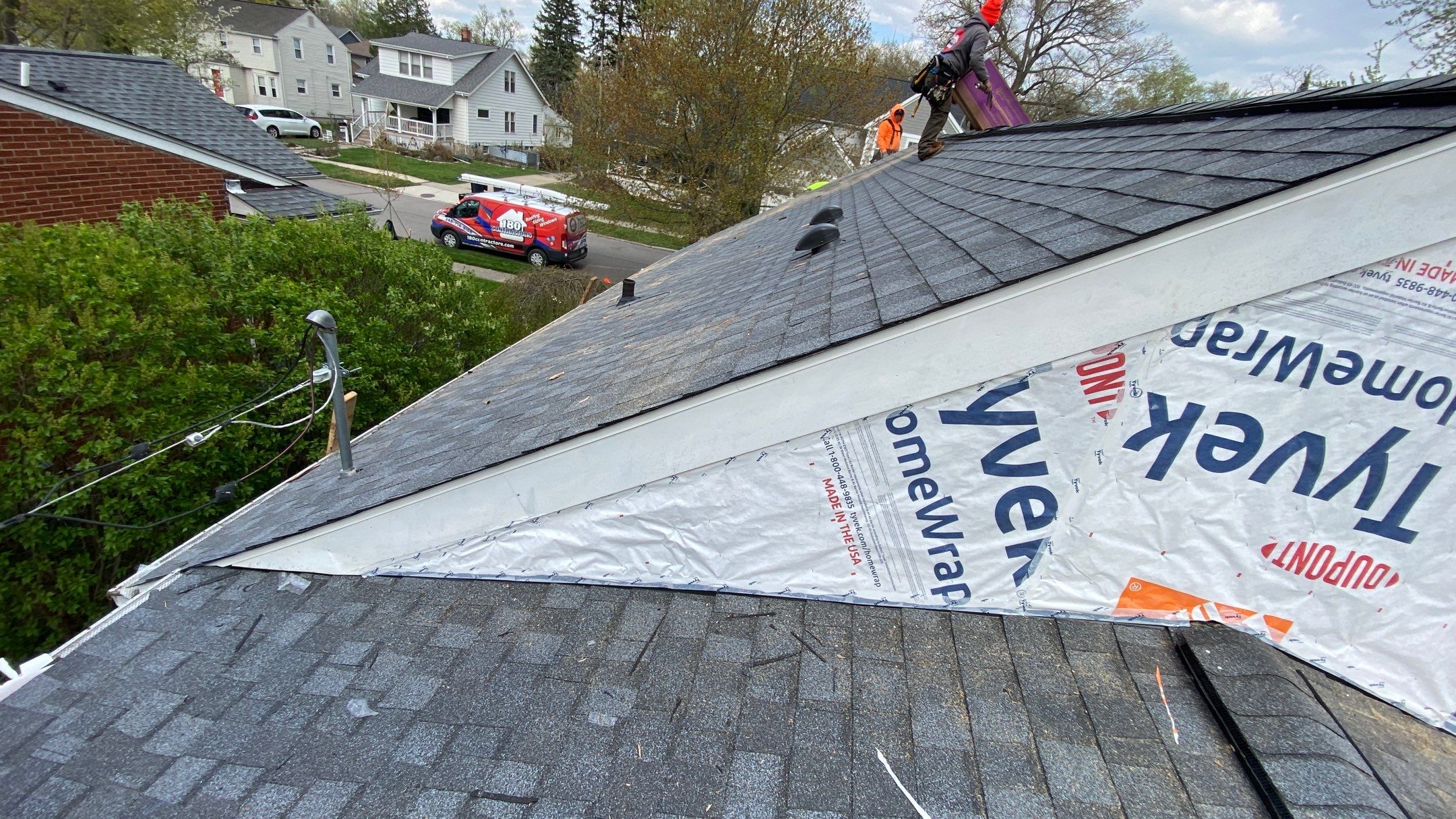 Roof Replacement using CertainTeed Landmark by 180 Contractors