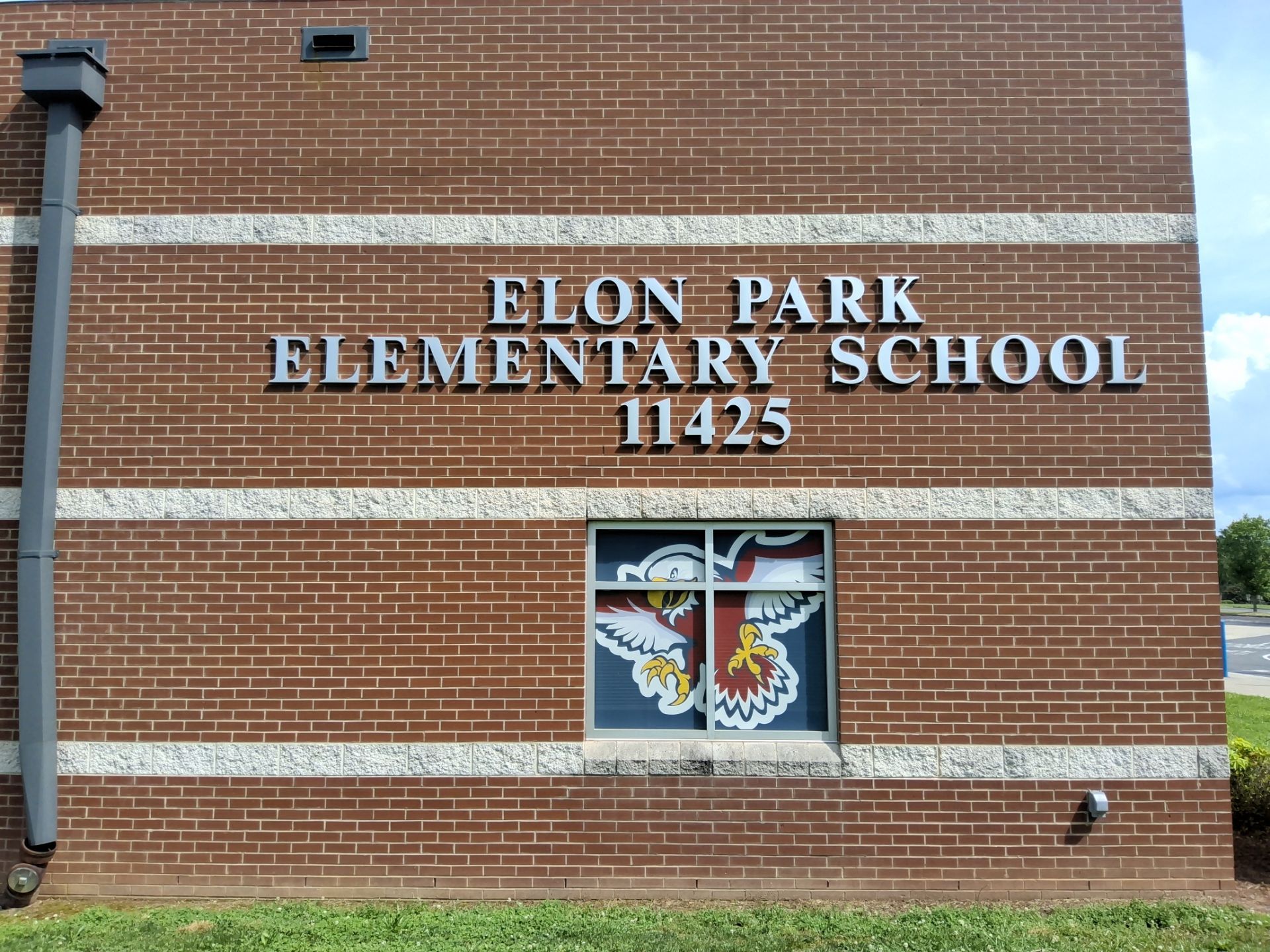 Elon Park Elementary - Window Safety Film Installation with Custom Graphics by QC Signs and Graphics