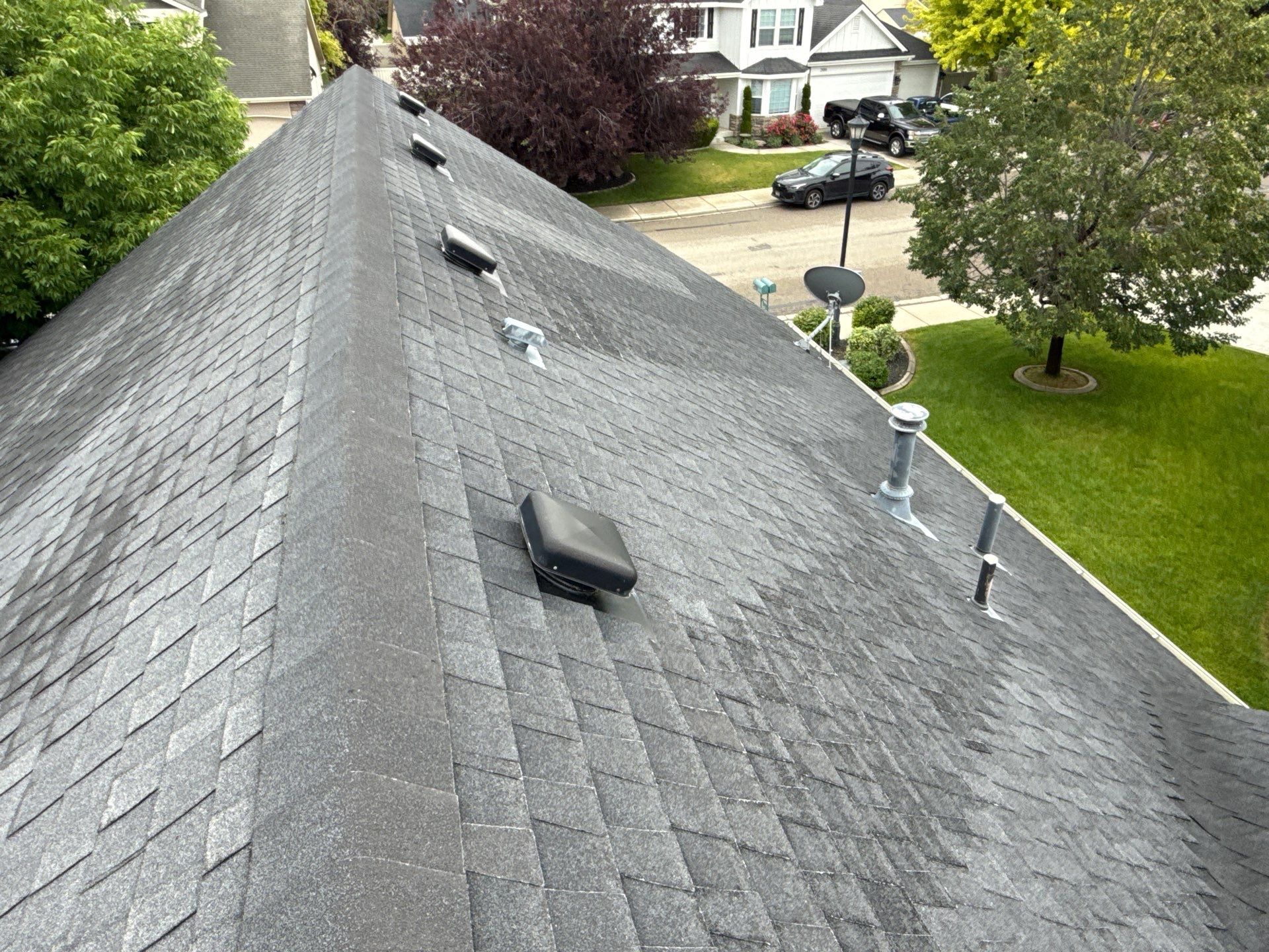 Residential Asphalt Shingle Roof Replacement in Meridian, Idaho by Olive Roofing