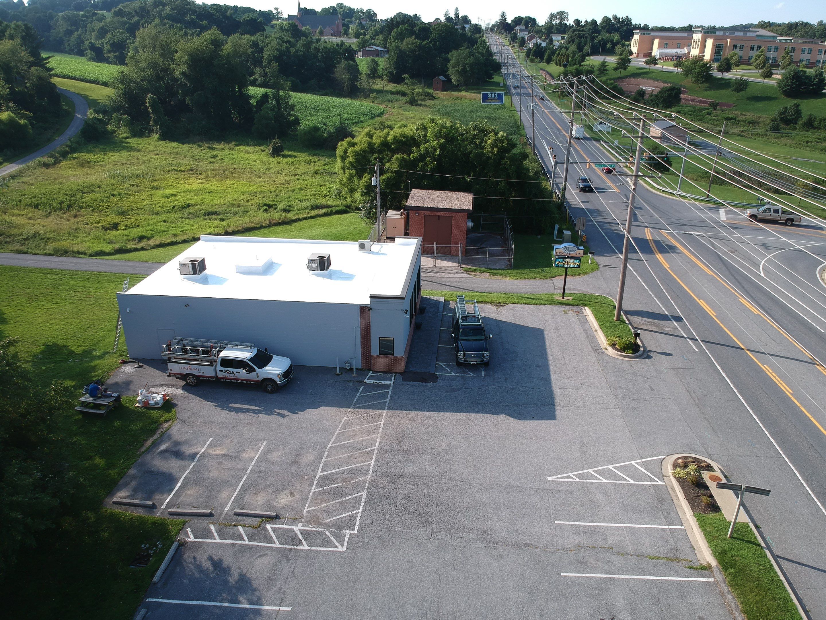 Silicone Roof Coating in Manchester, MD • Premier Dental by Seipp Roofing, LLC