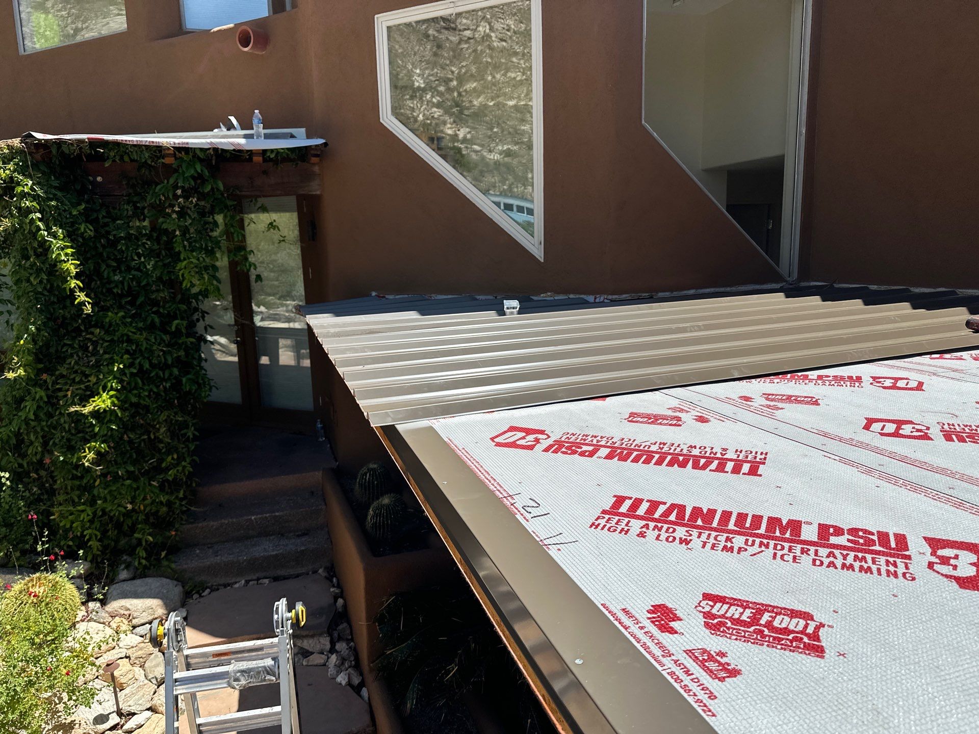Light Stone Exposed Fastener by Reimagine Roofing