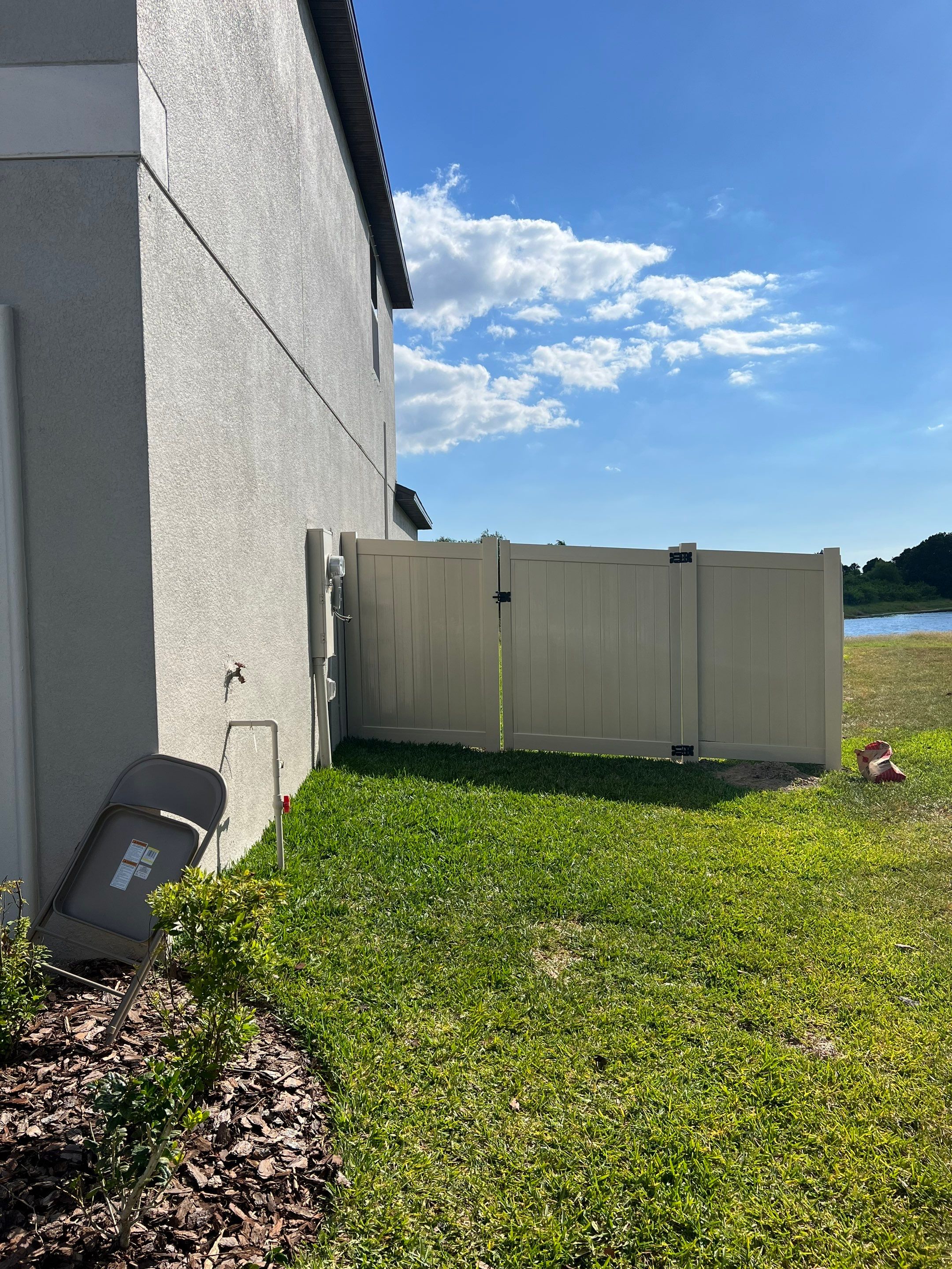 Apollo Beach, FL 6ft. Tall Tan Vinyl Privacy Fence by Asap fence and gates, LLC