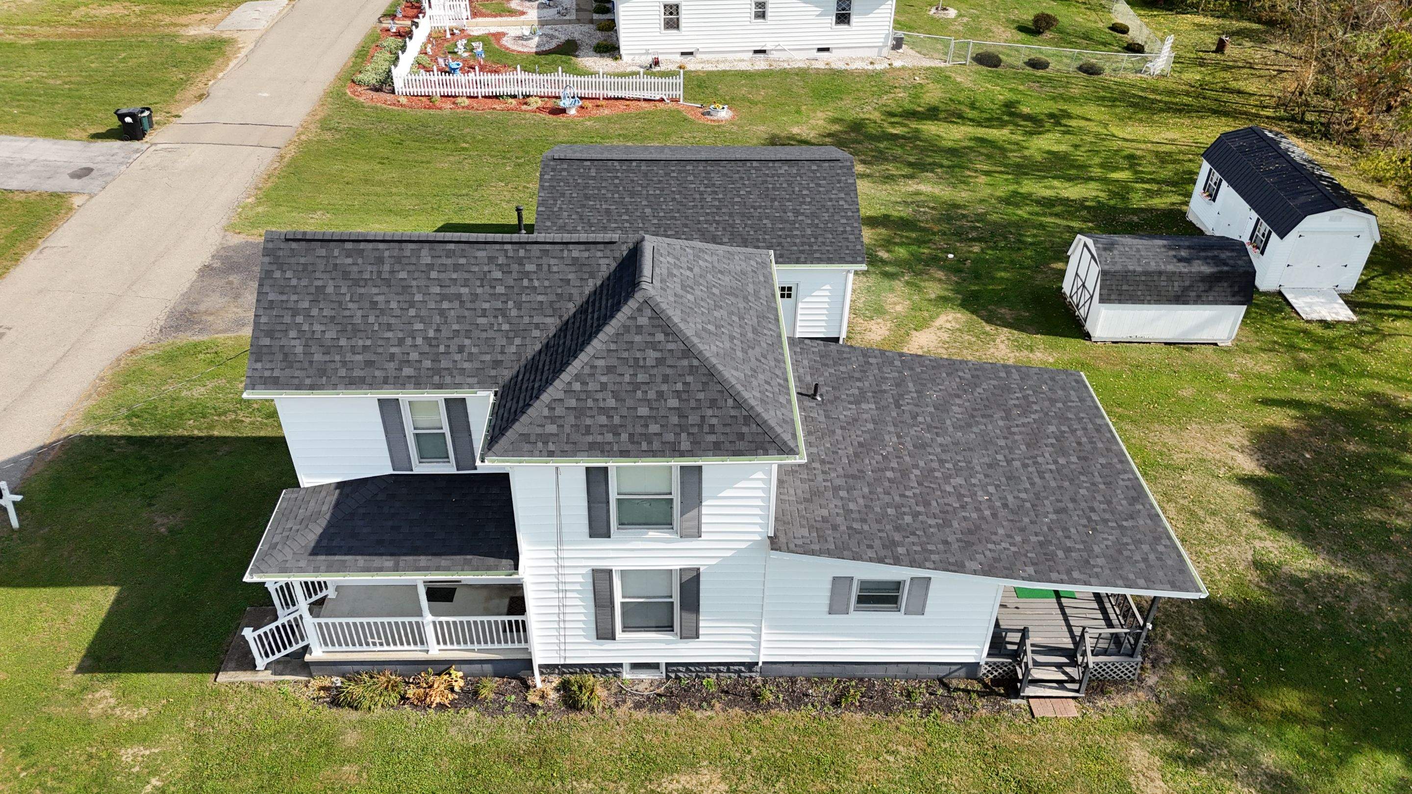 Roseville, Ohio Shingle Roof and Siding Installation by Pine Ridge Roofing LLC