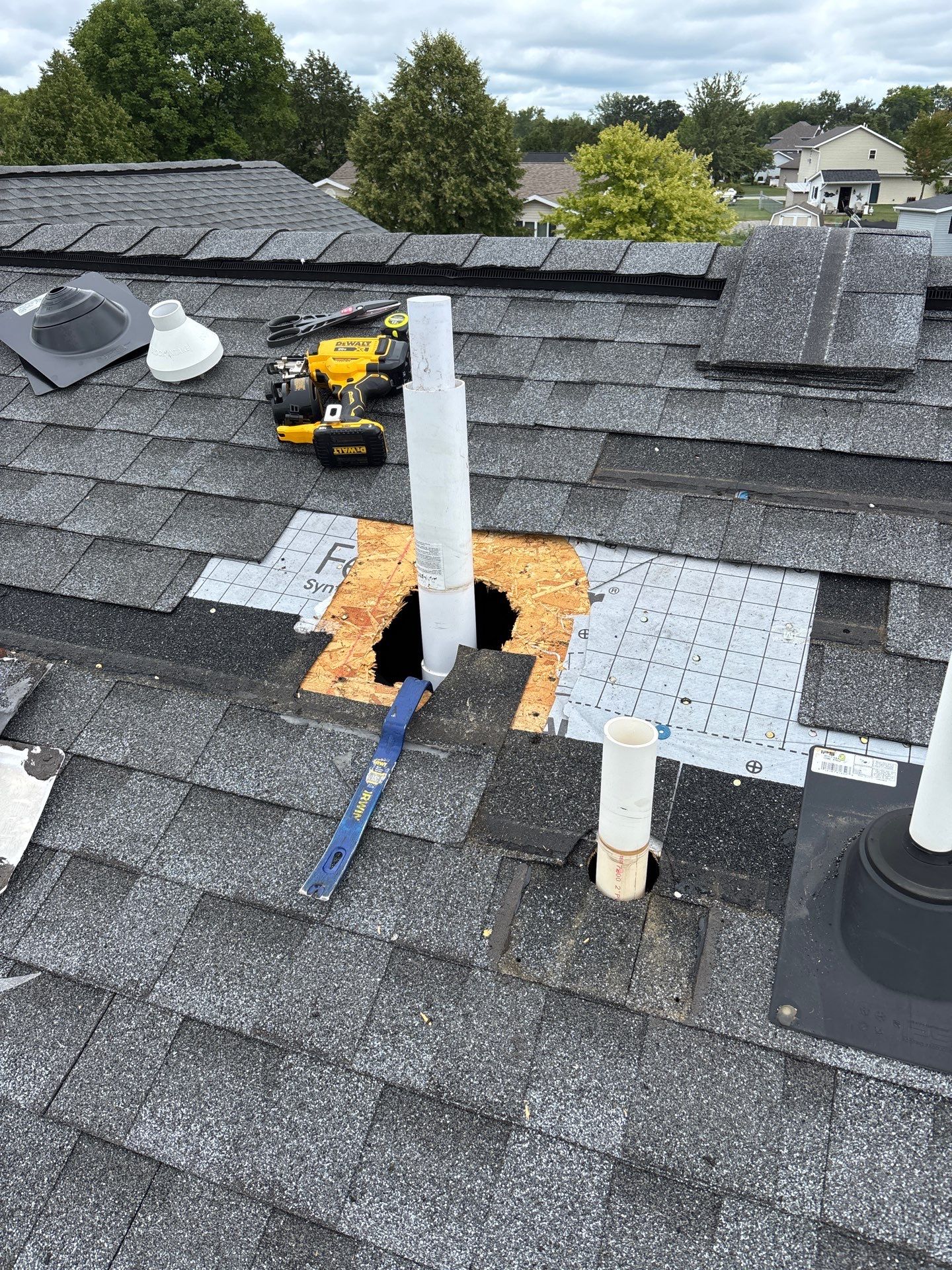 Residential Roofing Repair using GAF HDZ Pewter Gray by Nitro Roofing and Construction