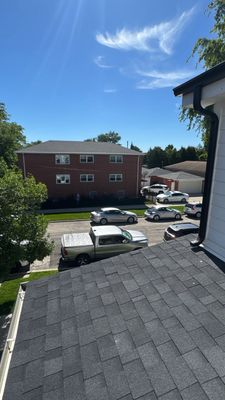 Turtle Shell gutter protection installation in Chicago, IL 60634, photograph 15