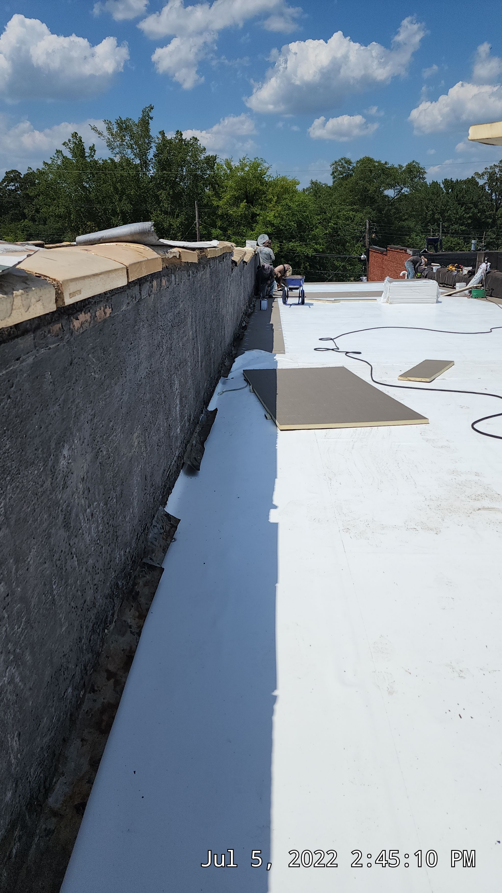 Commercial Roofing Installation in DeQueen, AR, using 50 mil PVC by Hostetler Roofing