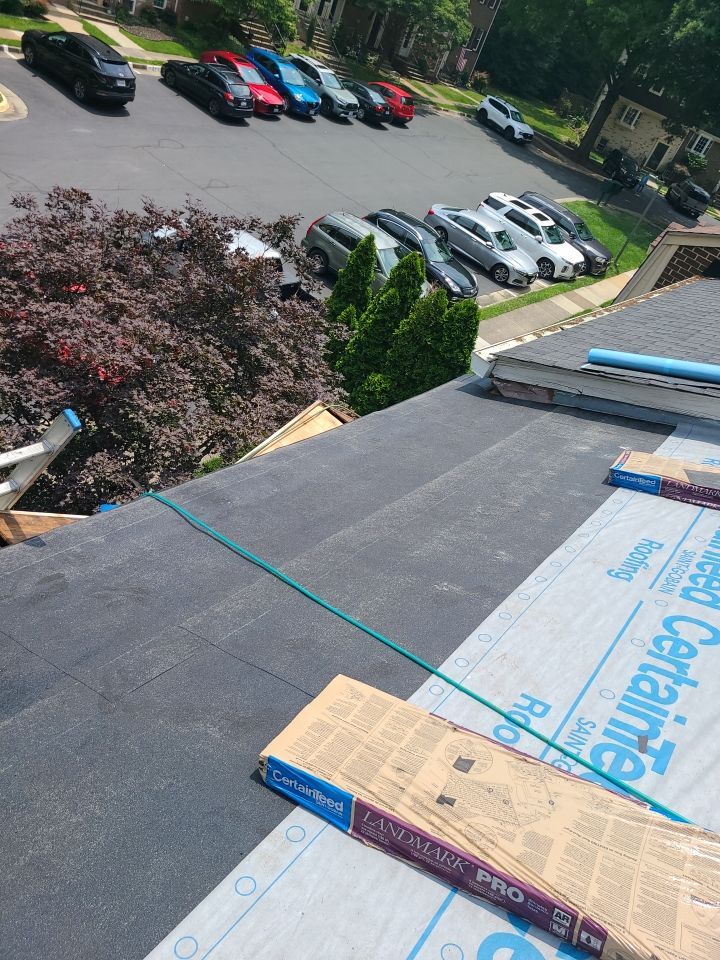 Reston: CertainTeed Landmark Pro Architectural Shingles in Max Def Moire Black by RM Banning, Inc.