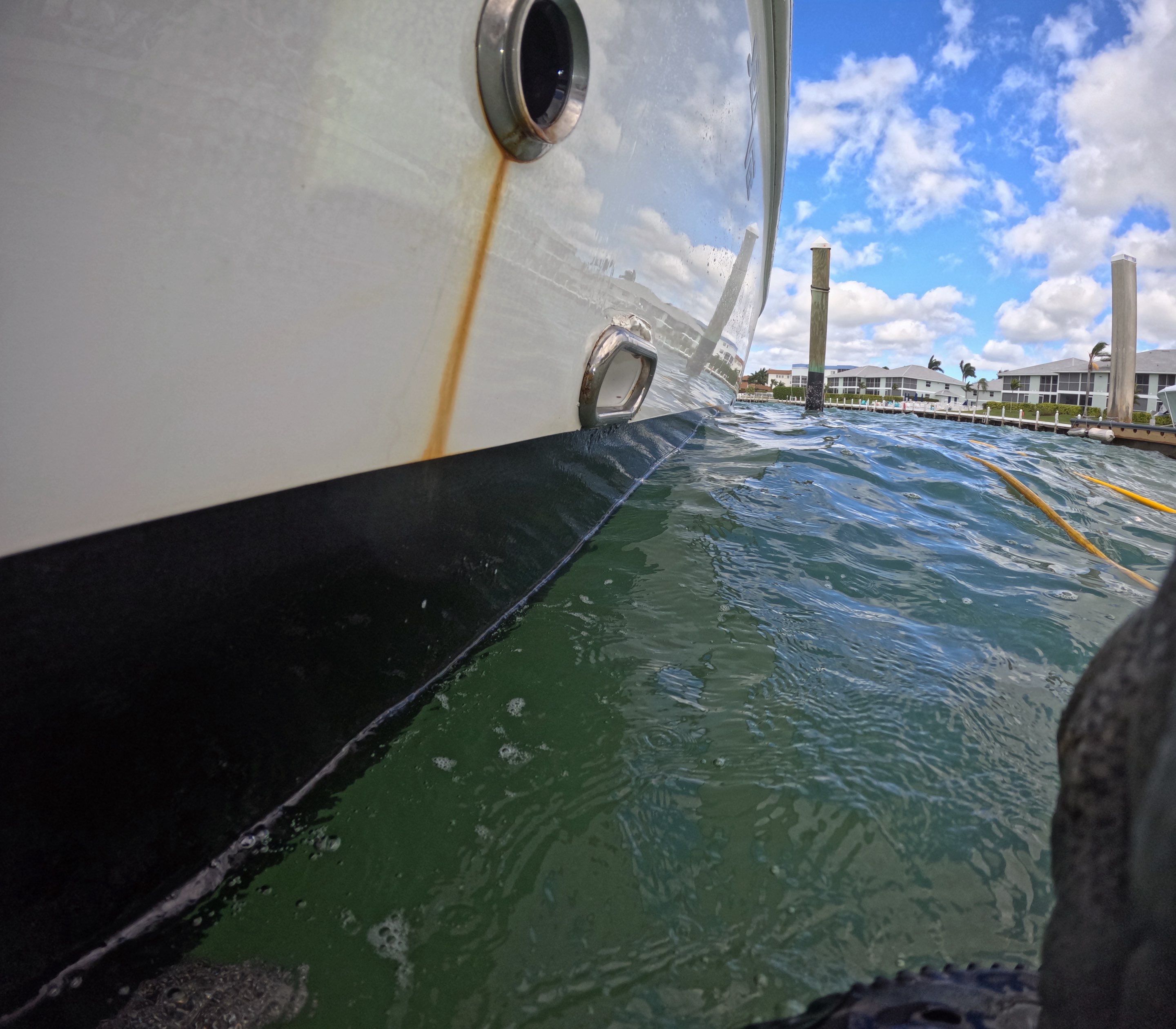 Project in Marco island, FL by Florida Hull Cleaning 