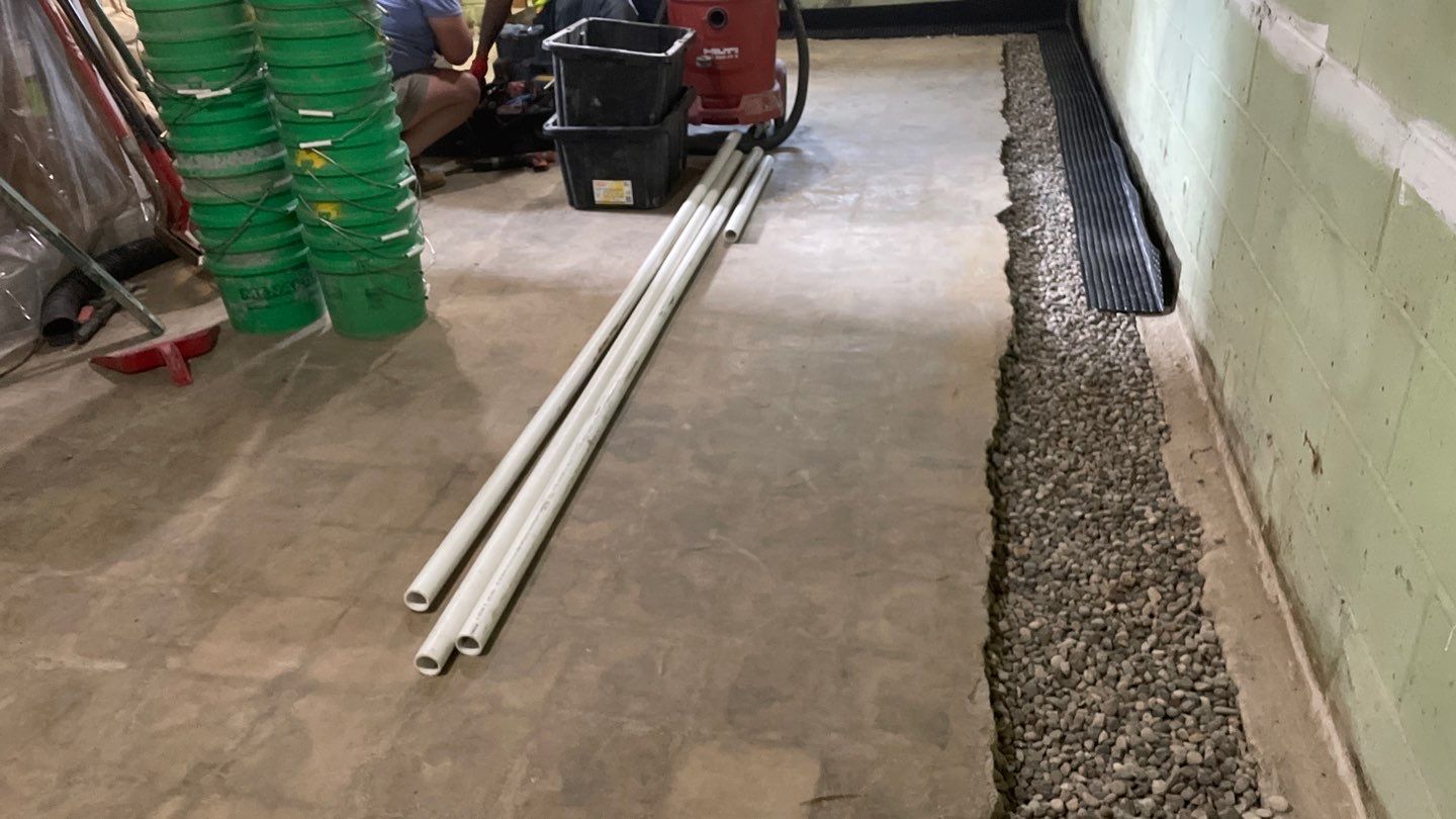 Interior Drain Tile & Wall Drainage in Southwest Minneapolis by Waterproofing Northeast