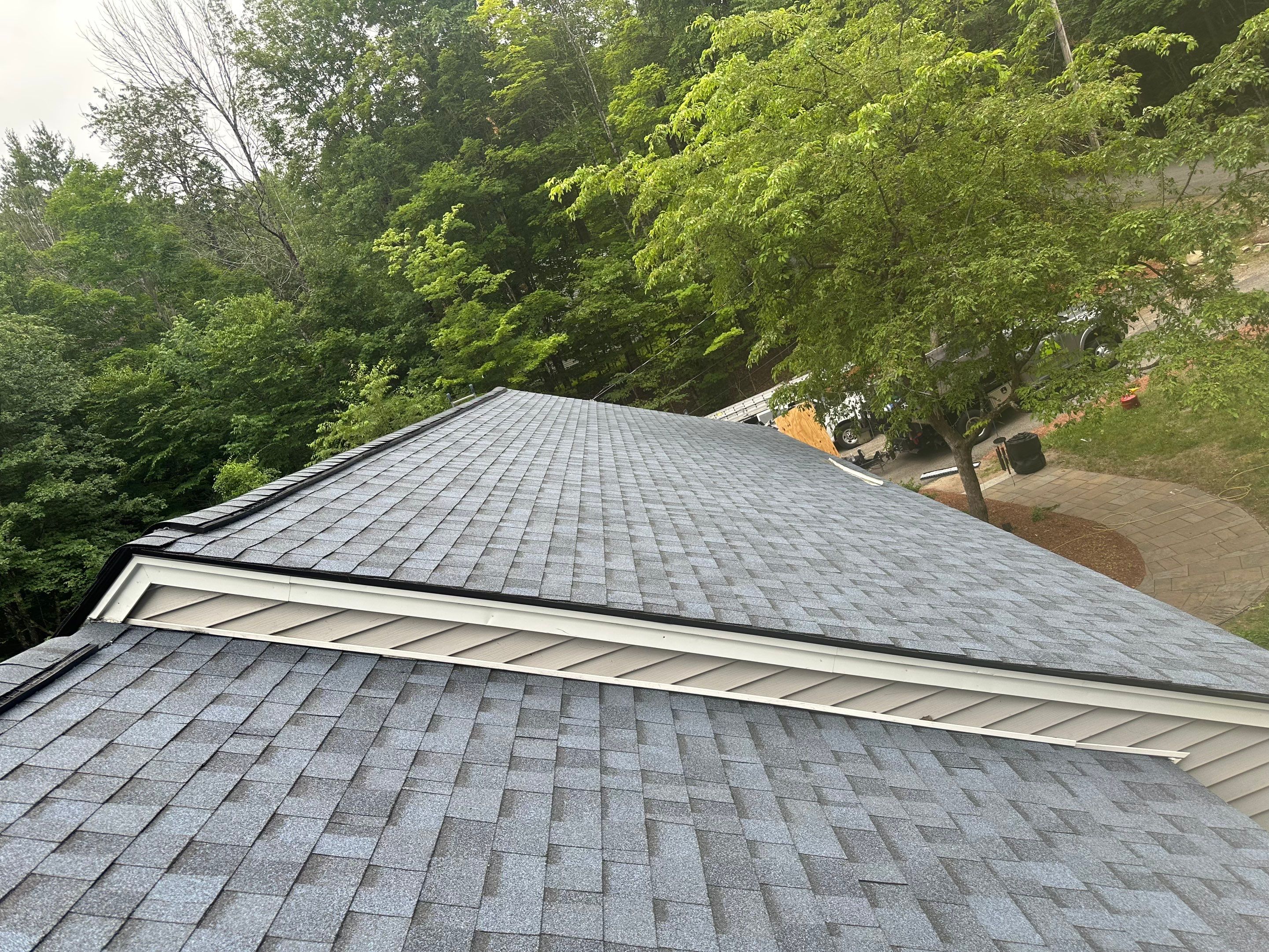 Owens Corning Asphalt Shingle Roof Replacement in New Boston, NH by Tall pine roofing