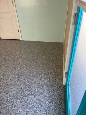 Garage Floor Coating using Gravel