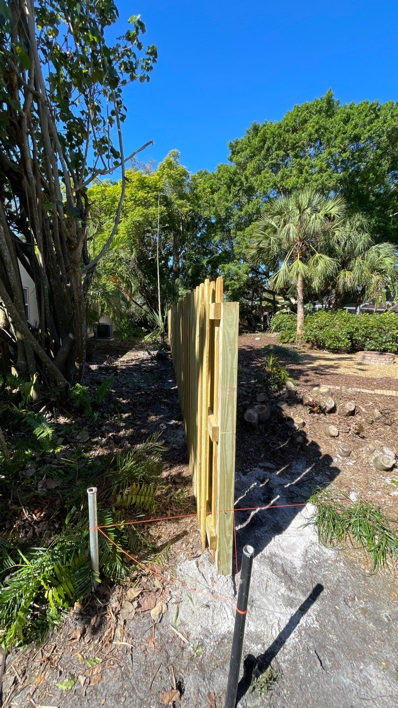 Wood Fence Installation using Shadowbox Wood Fence by Asap fence and gates, LLC