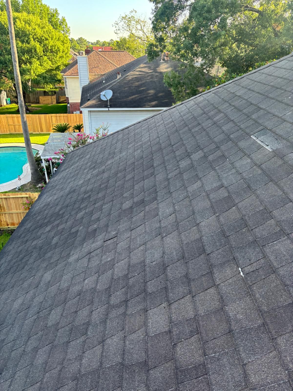 Hail Damage using Owen's Corning Duration (Lifetime) Shingles by Roof Repair Company