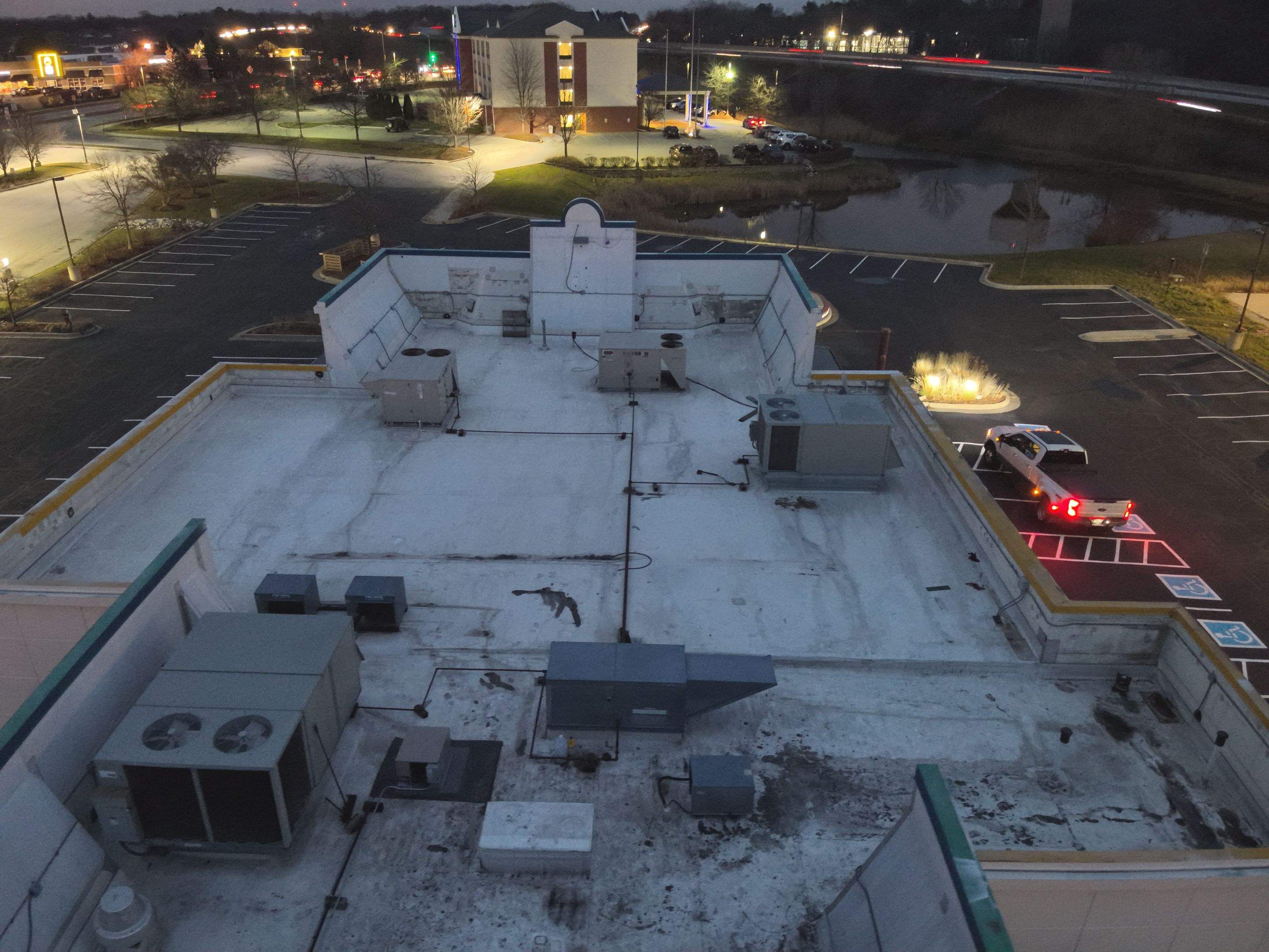 Commercial Roofing Inspection using Thermal Imaging Drone  by Stendahl Services