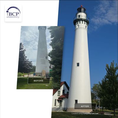 Wind Point Lighthouse Repaint