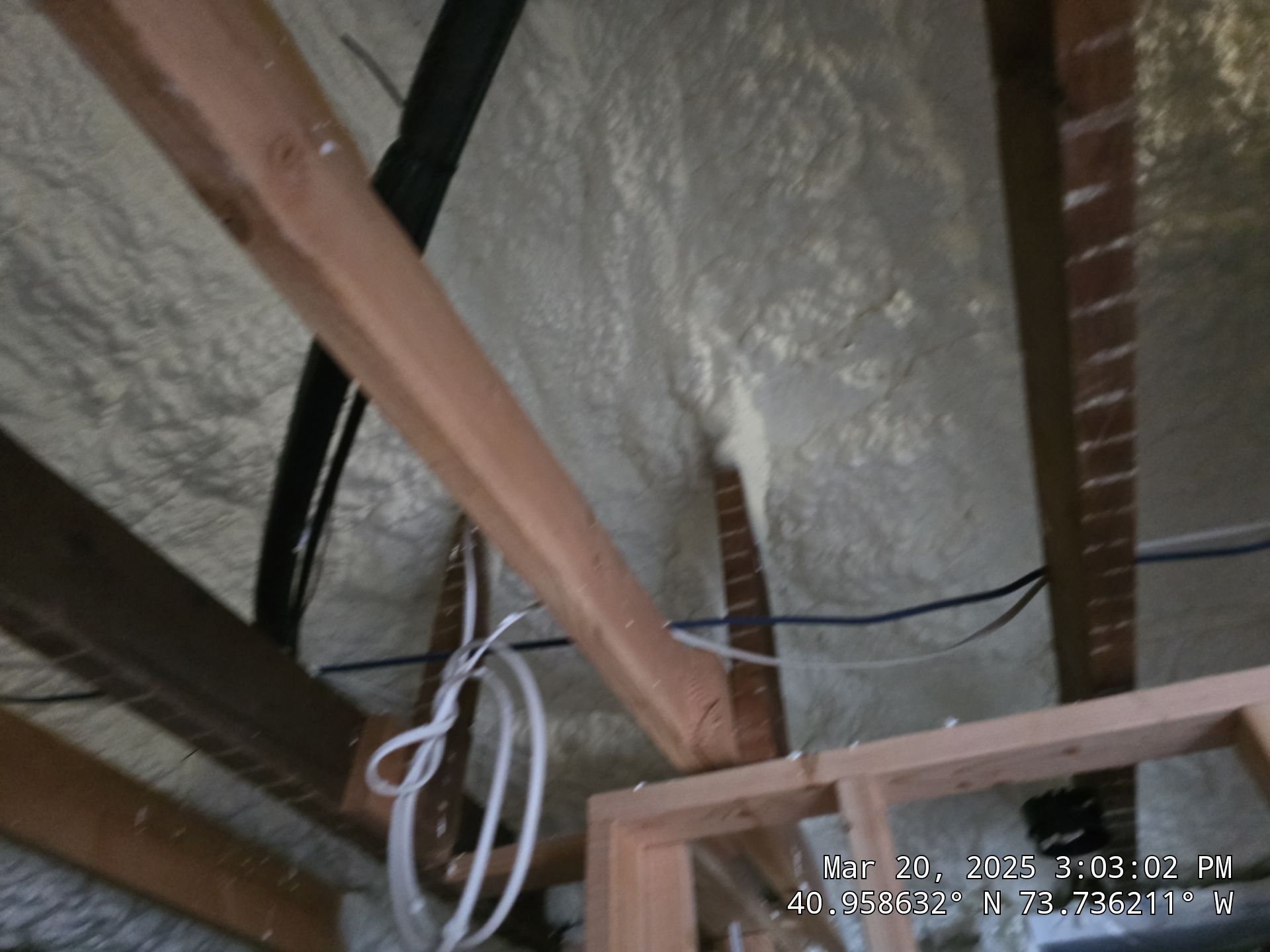 Attic Insulation using open cell spray foam by NYS Foam & Energy
