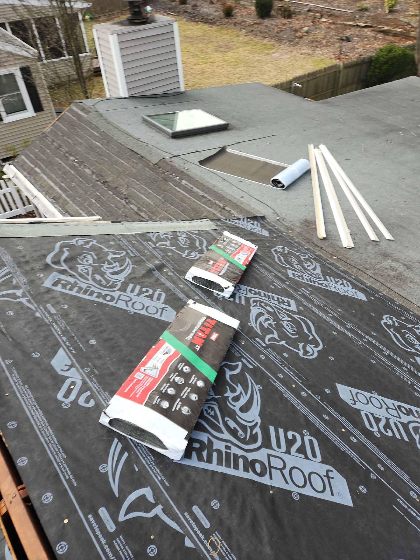 Residential Roofing Installation using Owens Corning Duration Onyx Black by A Plus Exterior