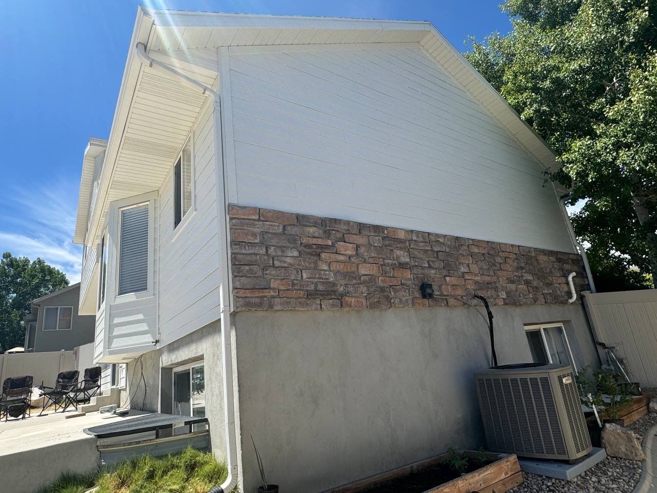 Salt Lake City Area | Stucco to Hardie Conversion | Mixed Profiles & Arctic White by Ideal Siding Utah