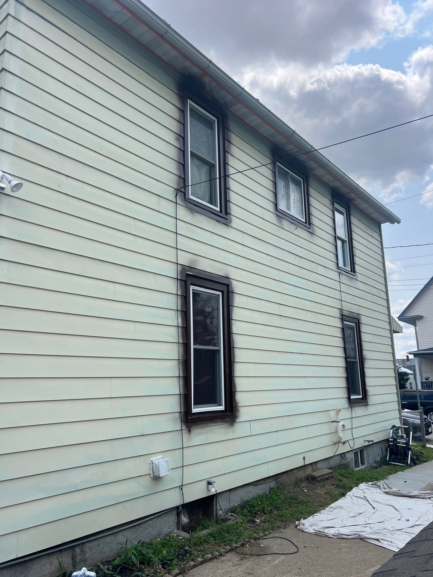 Brightening the exterior of this home with a fresh coat !! by Grandview Painting
