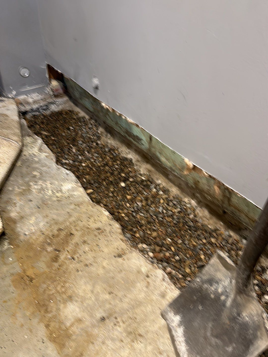 Interior Drain Tile in St. Louis Park by Waterproofing Northeast