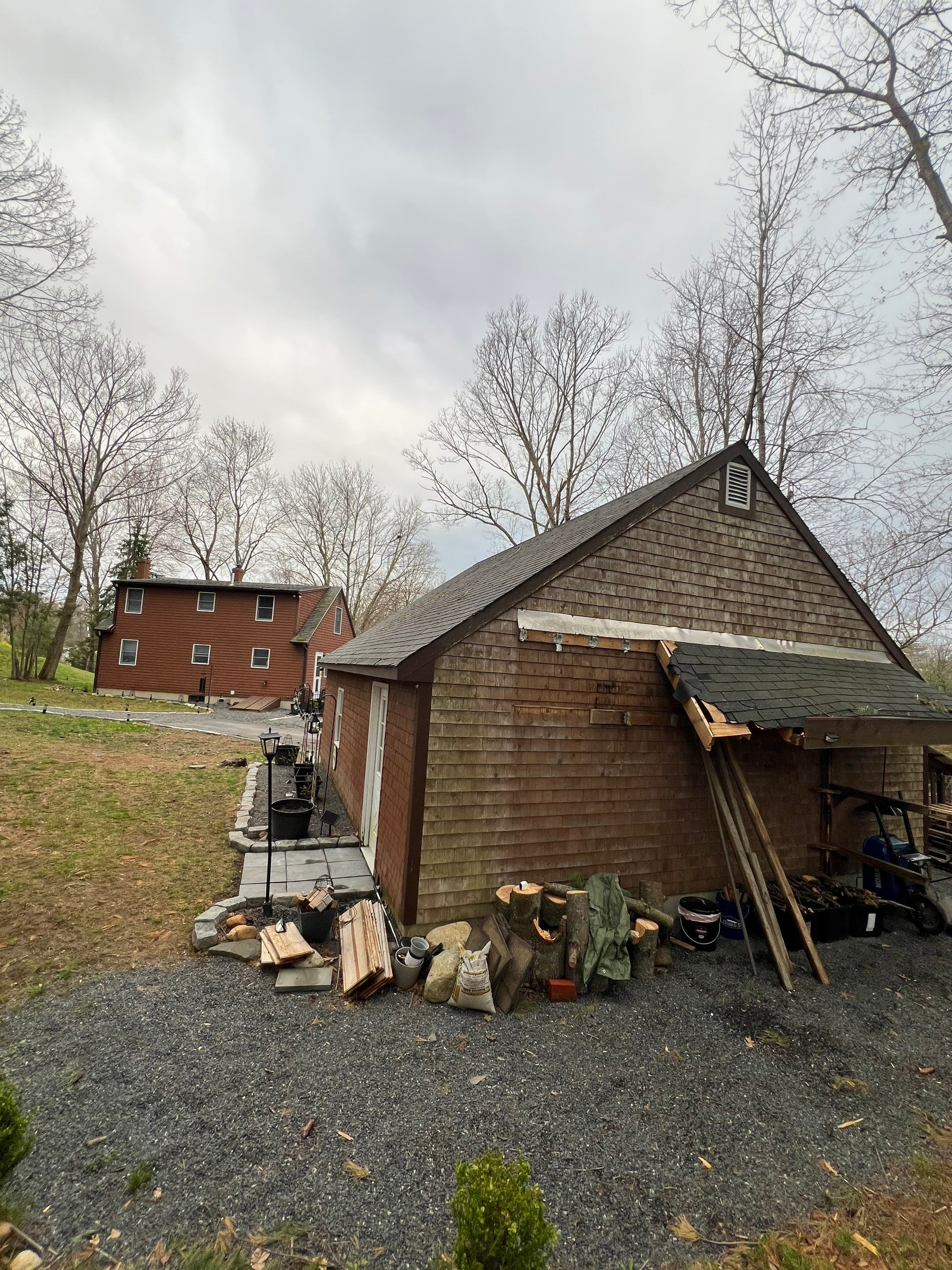 Garage Roof in South Berwick, ME by Tall pine roofing