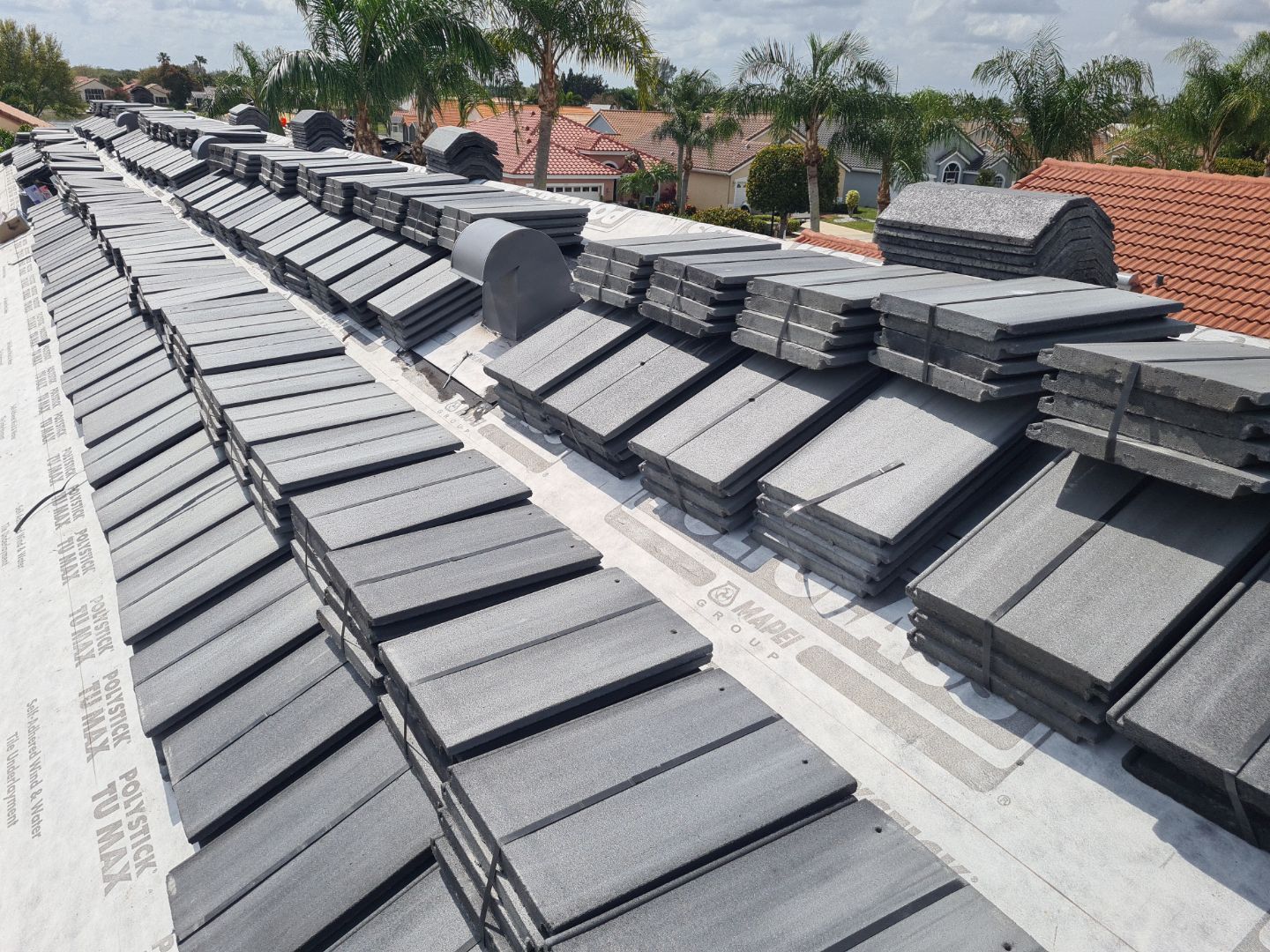 Residential Roofing Installation using Eagle Roofing Tile by BLUES BROTHERS ROOFING