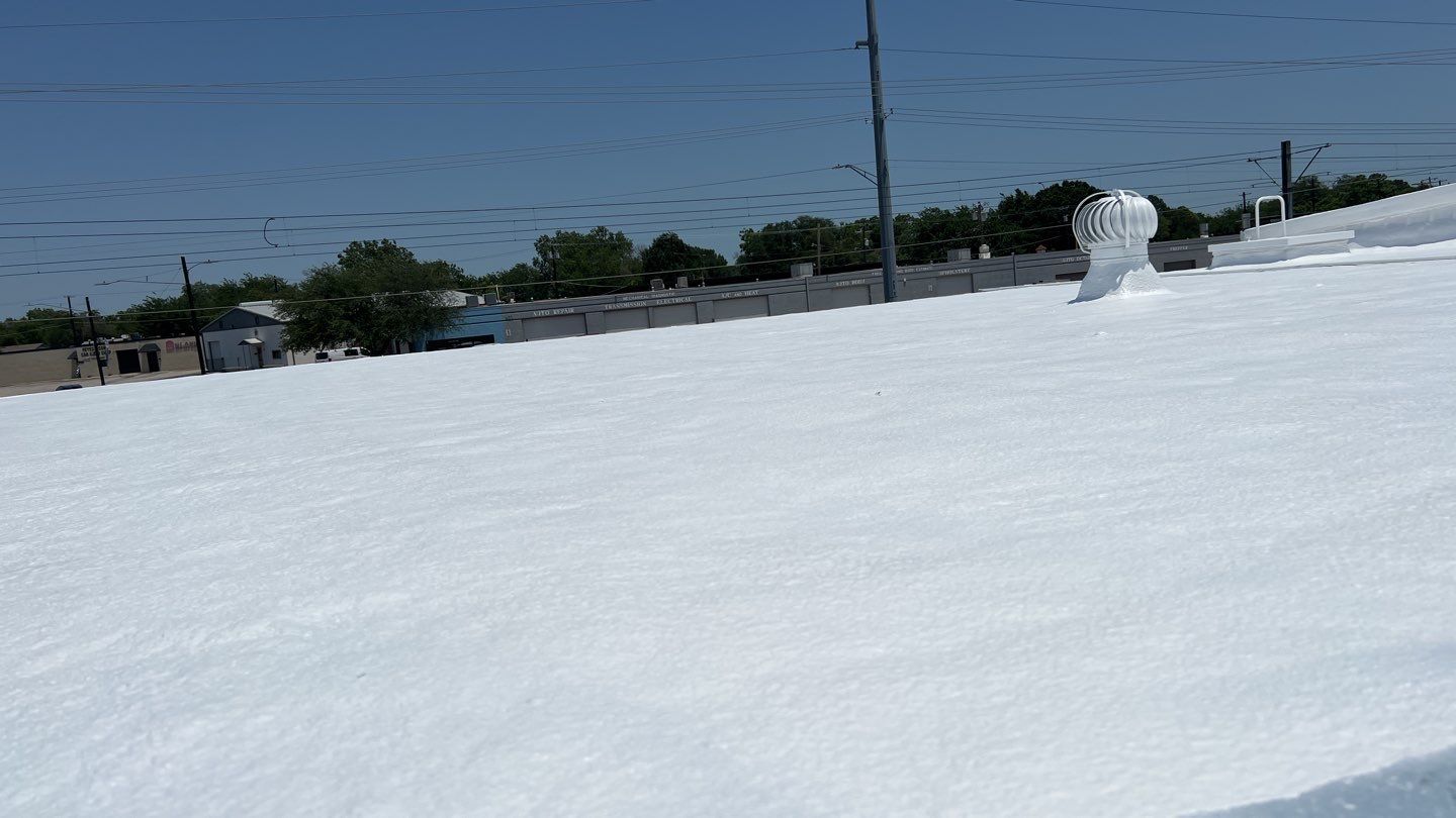 Foam & Metal Roof Restoration – Thermo Sensors (Garland, TX) by All Star Roofing LLC