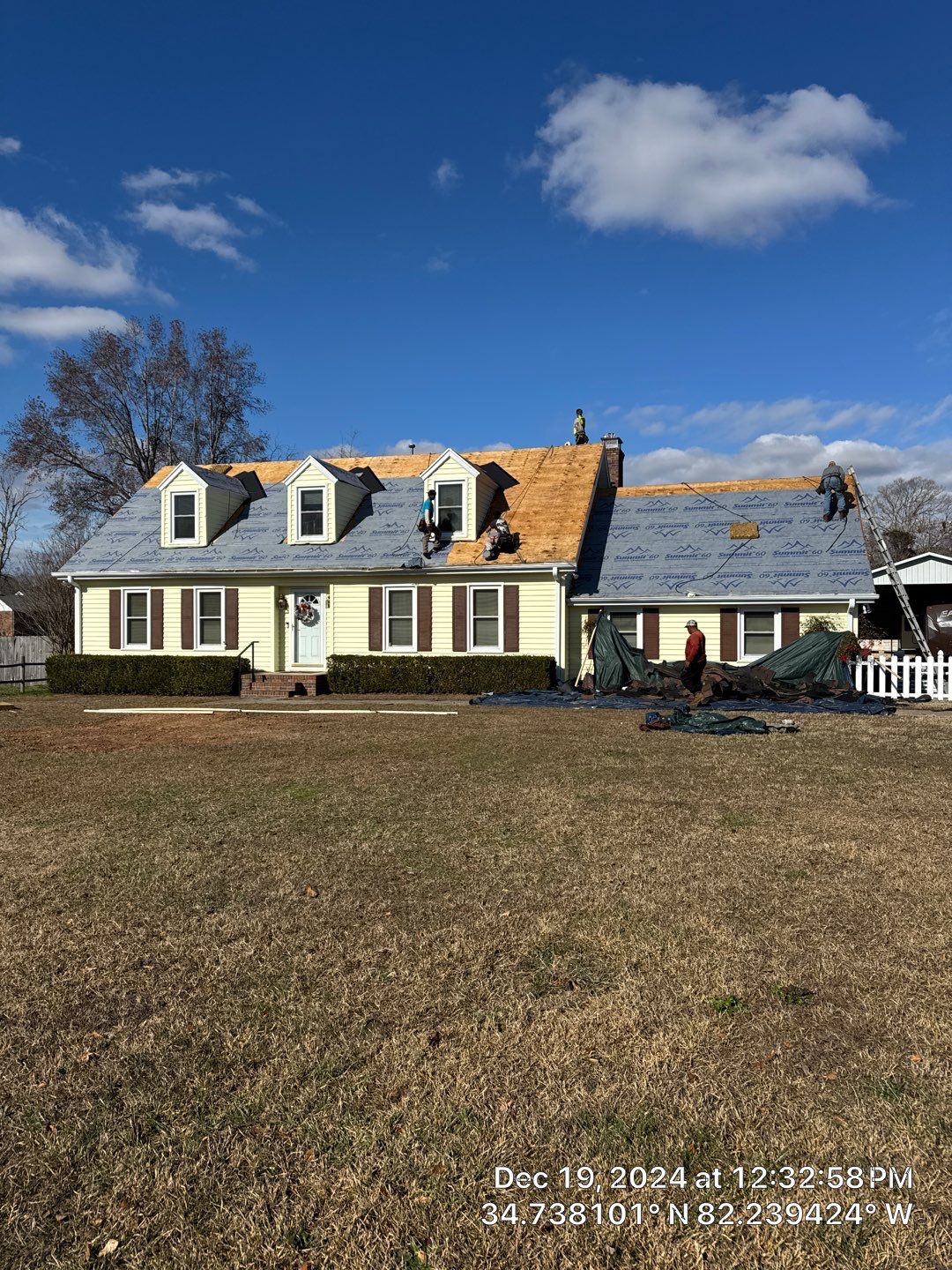 Architectural Shingle Roof Replacement and Chimney Flashing in Simpsonville by Roofers LLC