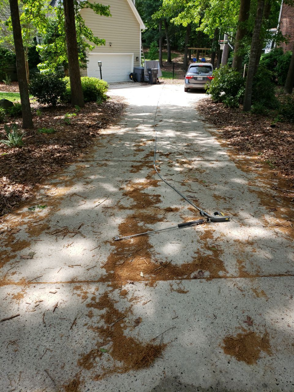 Gutter Cleaning using water by G&H Home Tech Pros LLC