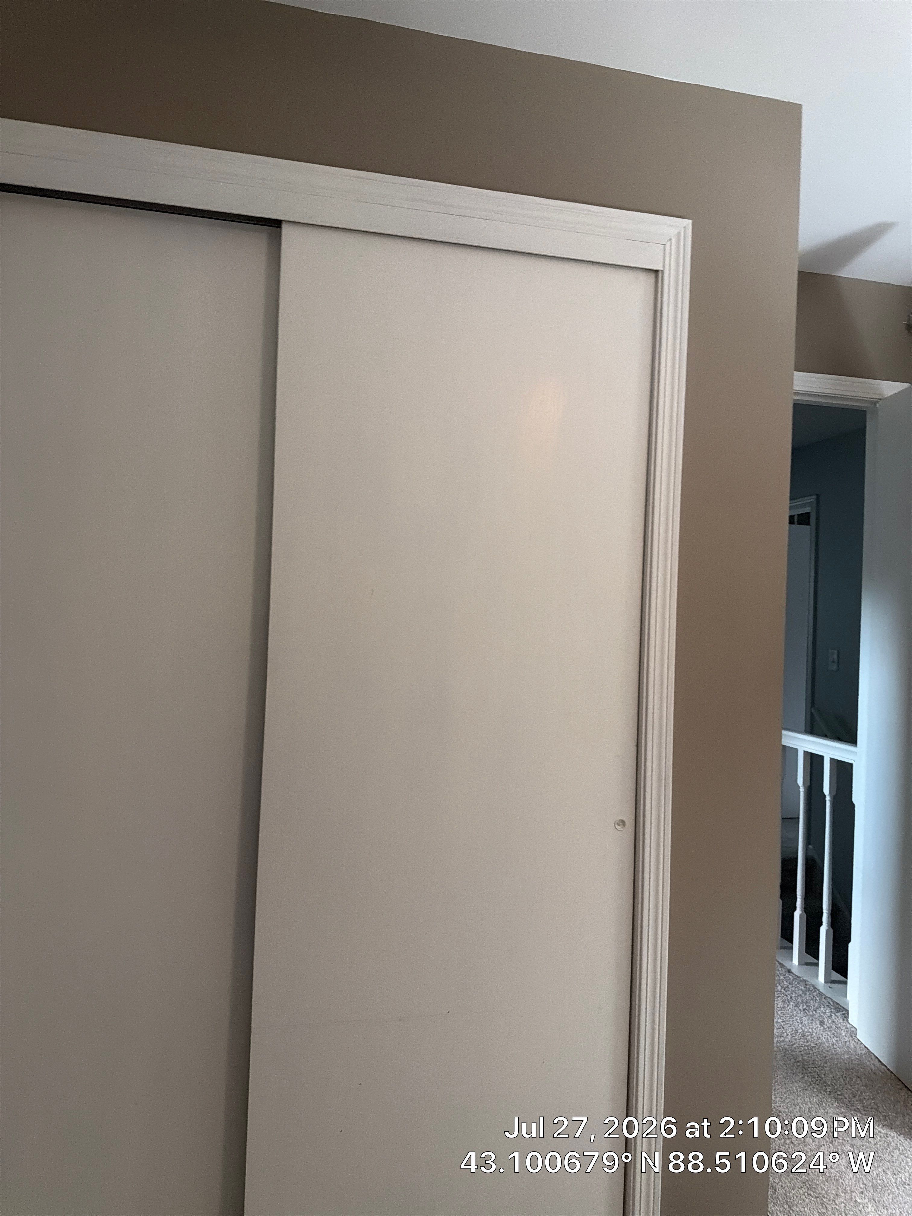 Sliding Closet Door Installation and Interior Updates in Oconomowoc by CompanyCam Sales Demo