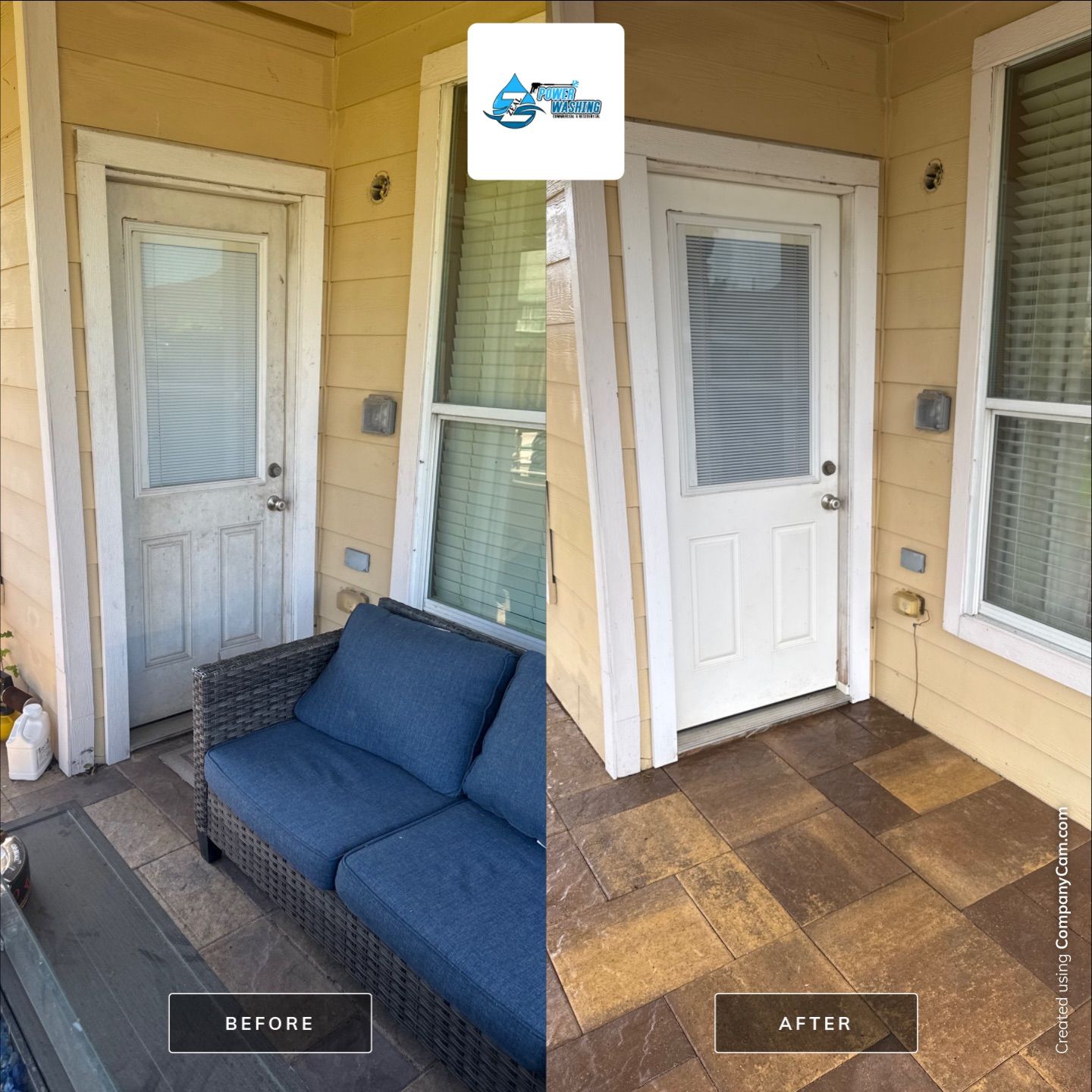 Complete Exterior House Wash and Concrete Cleaning in Fresno by Zeal Power Washing