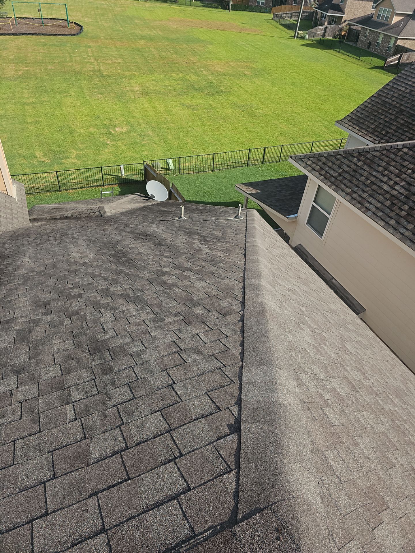 Hail Damage using Owen's Corning Duration (Lifetime) Shingles by Roof Repair Company