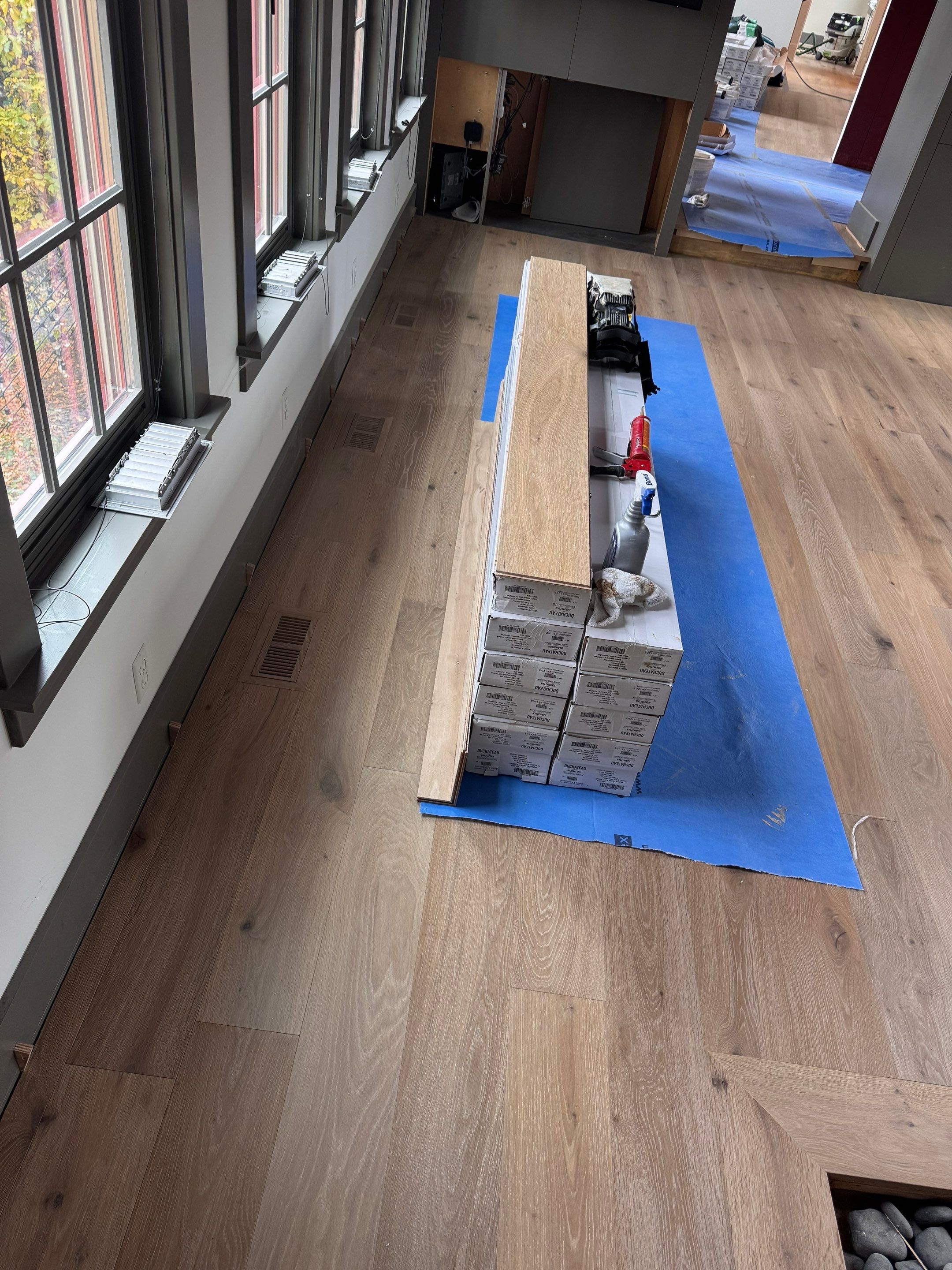 Duchateau Harmattan Hardwood with Matching Treads! by RTBaldwin Hardwood Floors