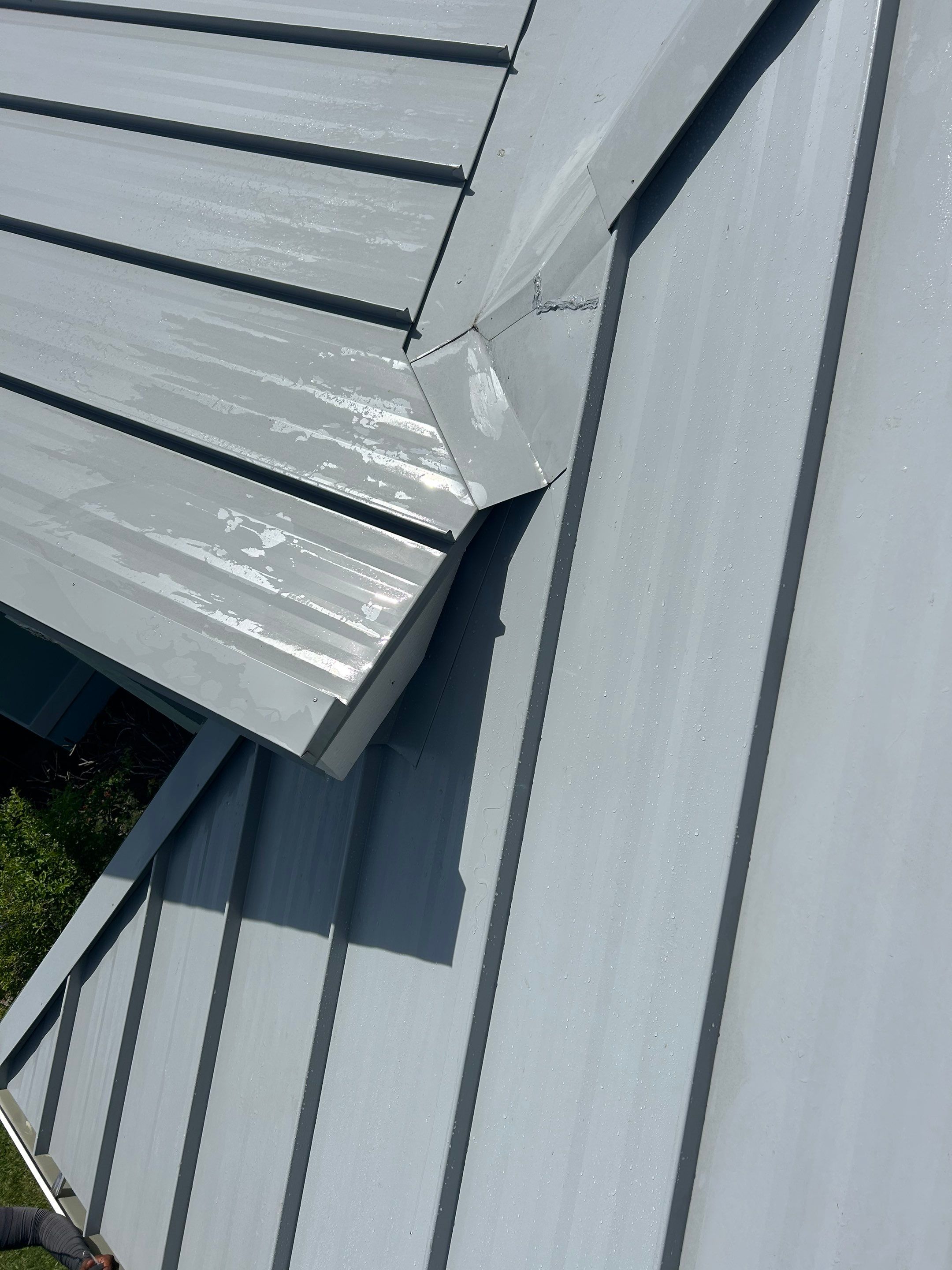 24ga 1.5" Mechanical seam Dove Gray  by Total Roofing System The Metal Roof Experts