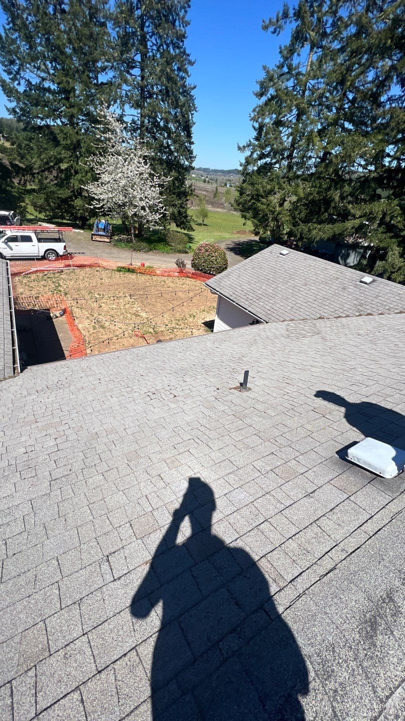 Residential Roofing Installation using IKO Dynasty (Color: Granite Black) by Orezona Building & Roofing Company, Inc.