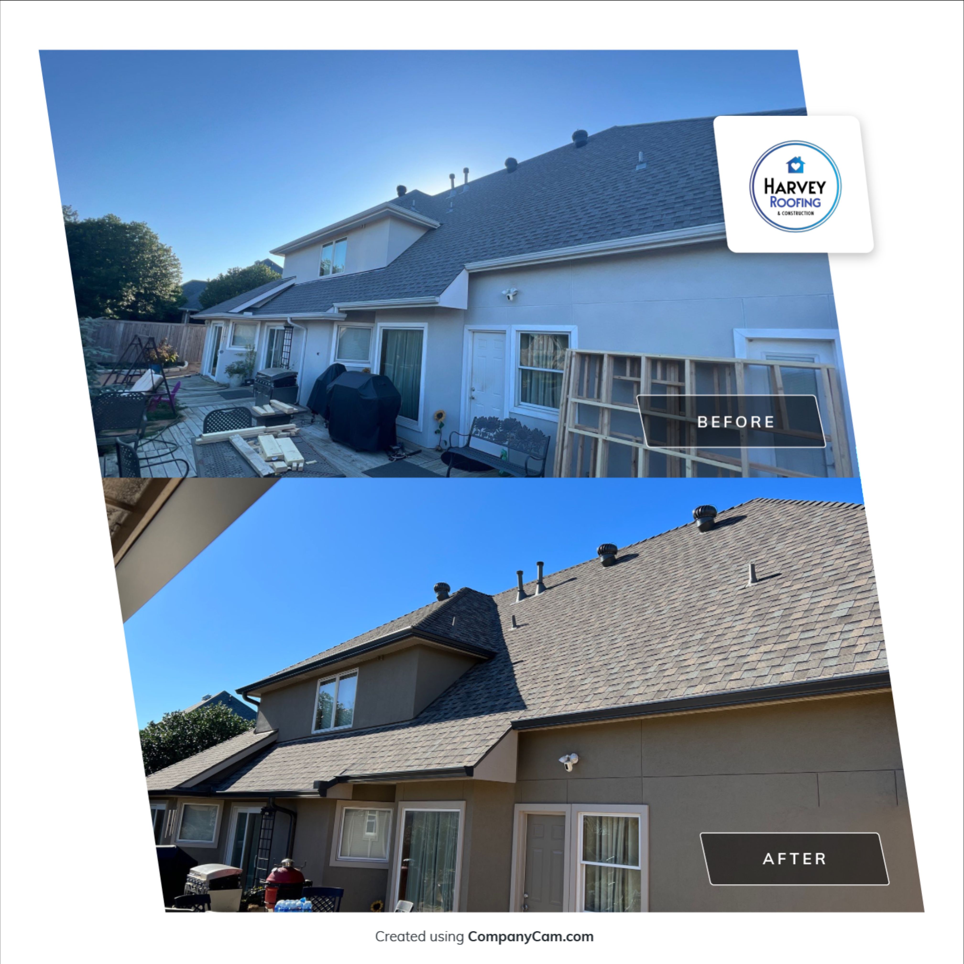 Residential Roofing Installation using ATLAS StormMaster Shake by Harvey Roofing & Construction