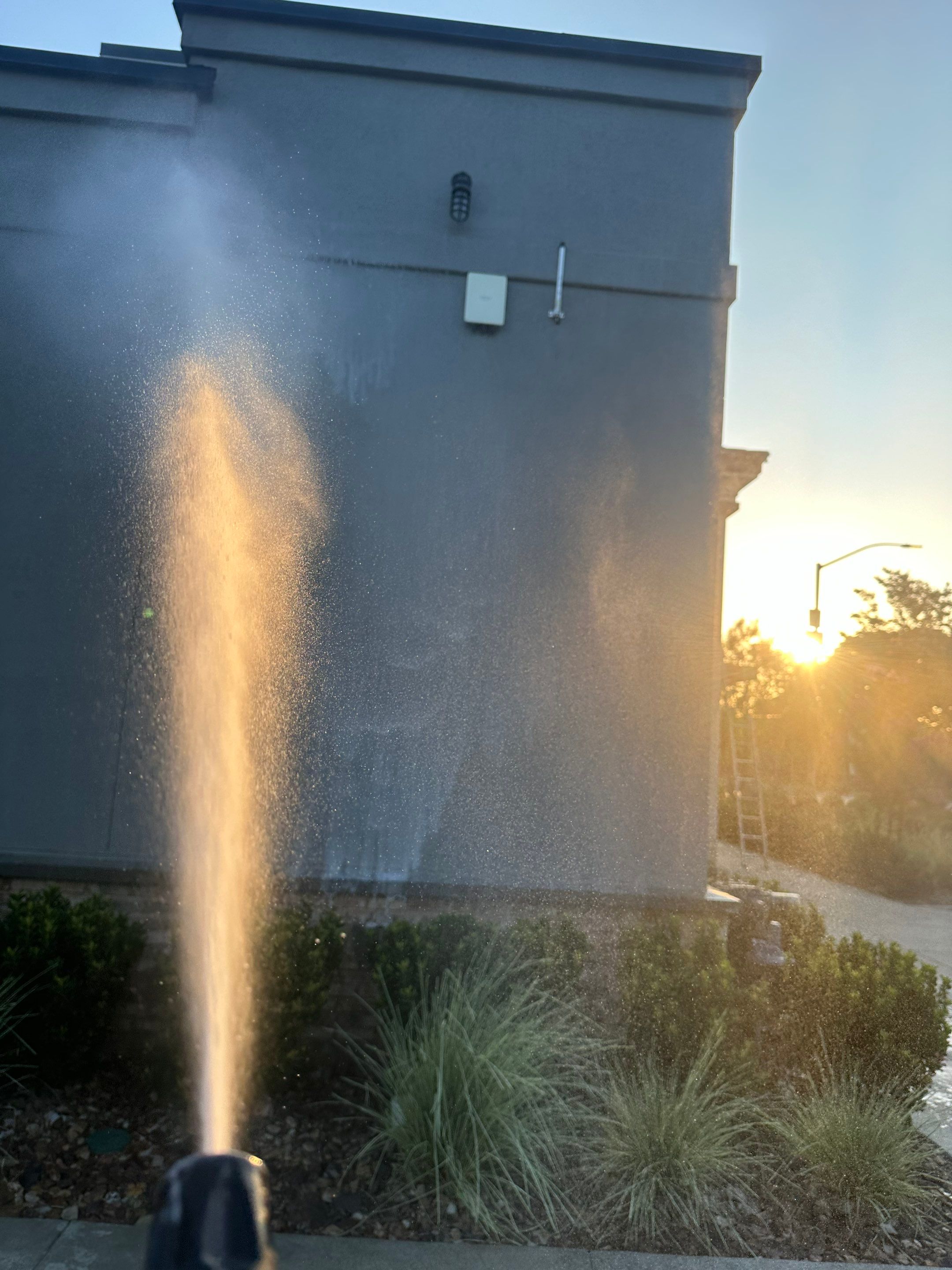 Restaurant wash to get rid of cobwebs by Property Cleaning Experts, LLC