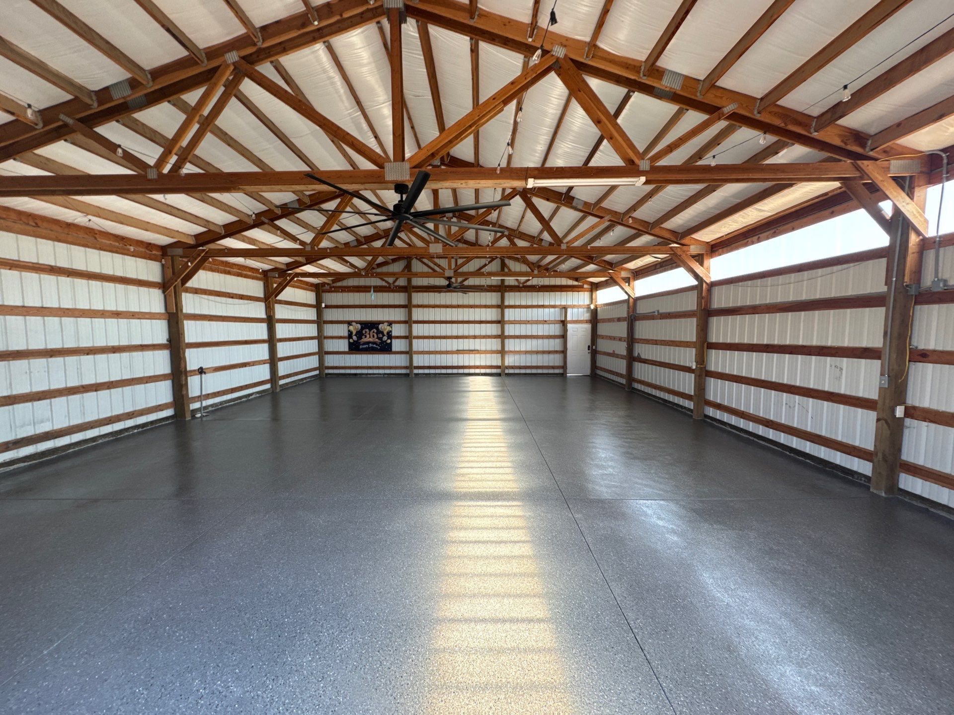 Pole Barn Shop Floor Coating and Concrete Repair in Royal City by Croc Coatings, LLC