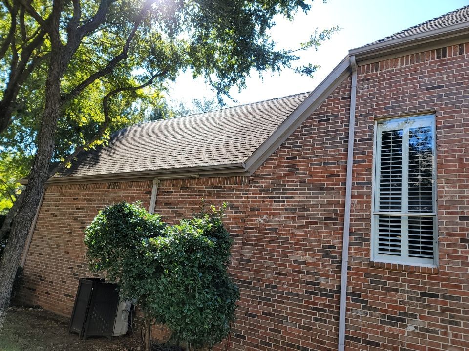 Insurance Claim Roof and Gutters using Owens Corning - Duration- Estate Gray -New Gutters - Exterior paint by Tex-Line Roofing