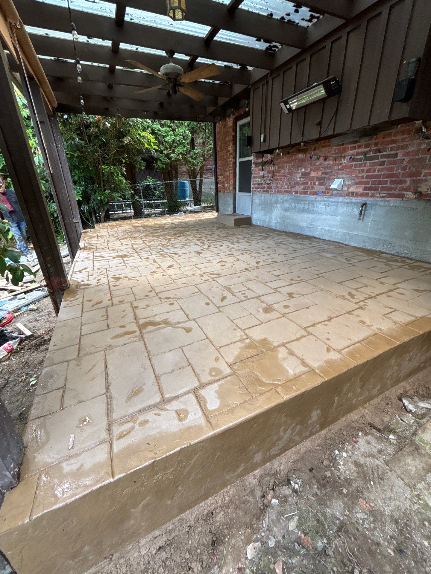 Stamped Concrete Patio | Seattle  by Jireh Asphalt & Concrete Inc 