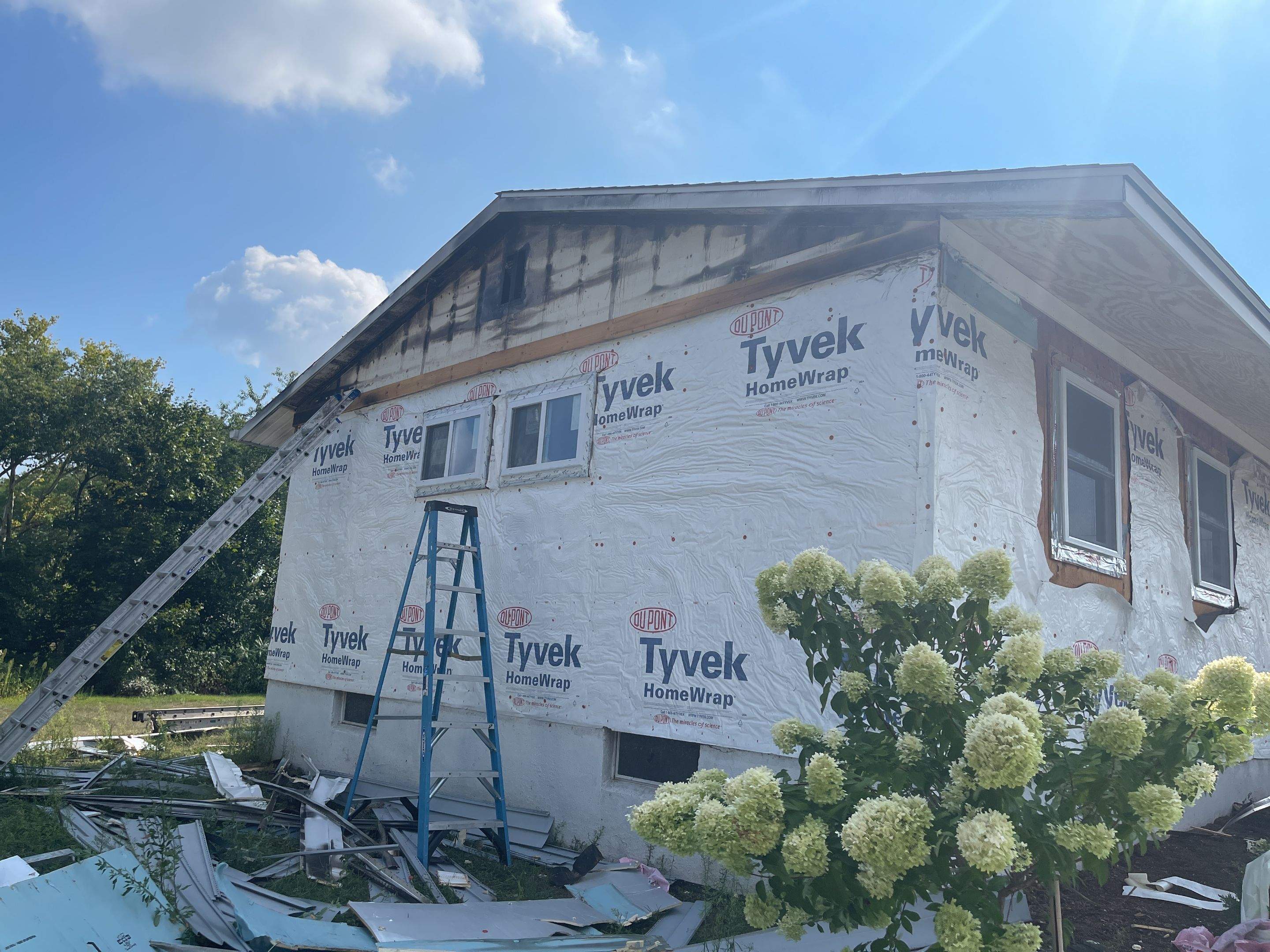 Fire Damage using Certainteed Mainsteet D4 and Owens corning quarry gray by A Plus Exterior