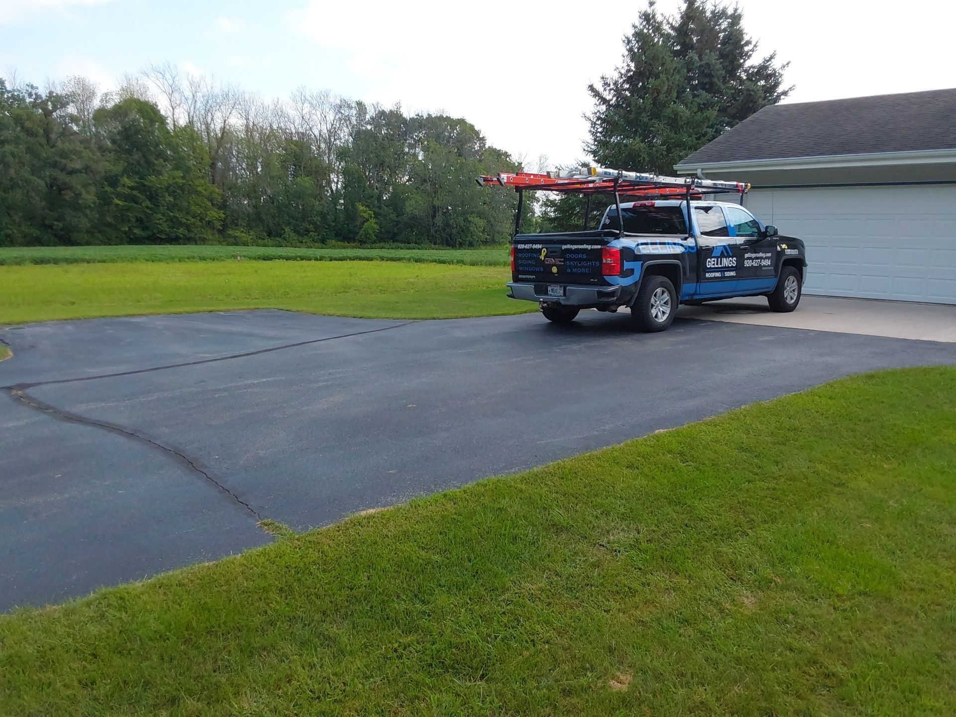 Residential Roofing Installation using GAF HDZ shingles and Gutter Replacement by Gellings Roofing and Siding LLC