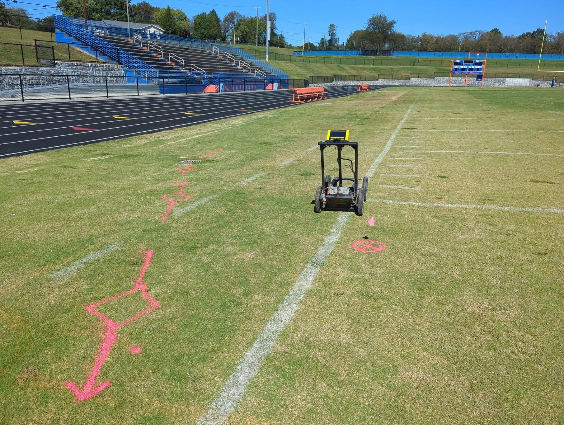 Football Field - Utility Locate and GPR Investigation by Alsip Locating Service, LLC