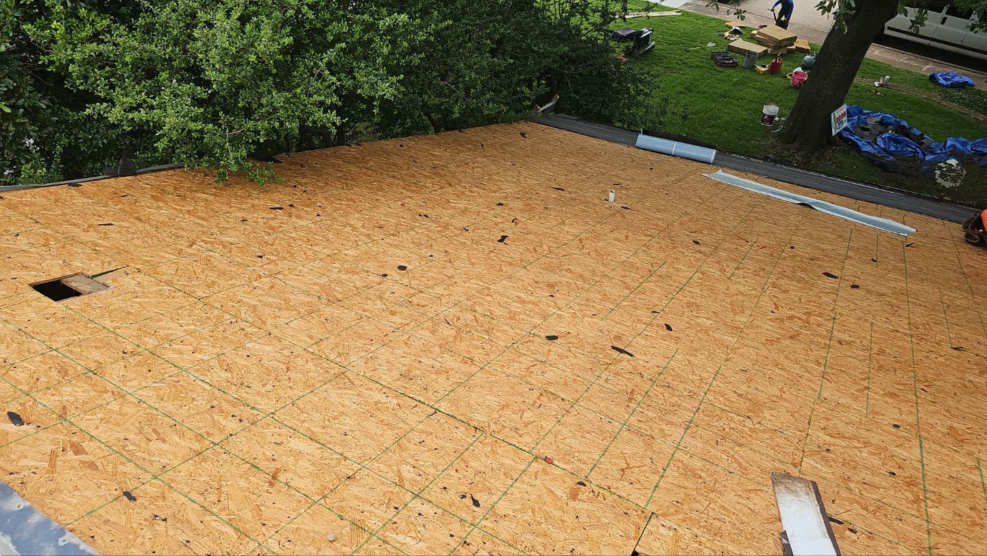 Lake Highlands Roof Replacement Below 4/12 Pitch by Bert Roofing Inc