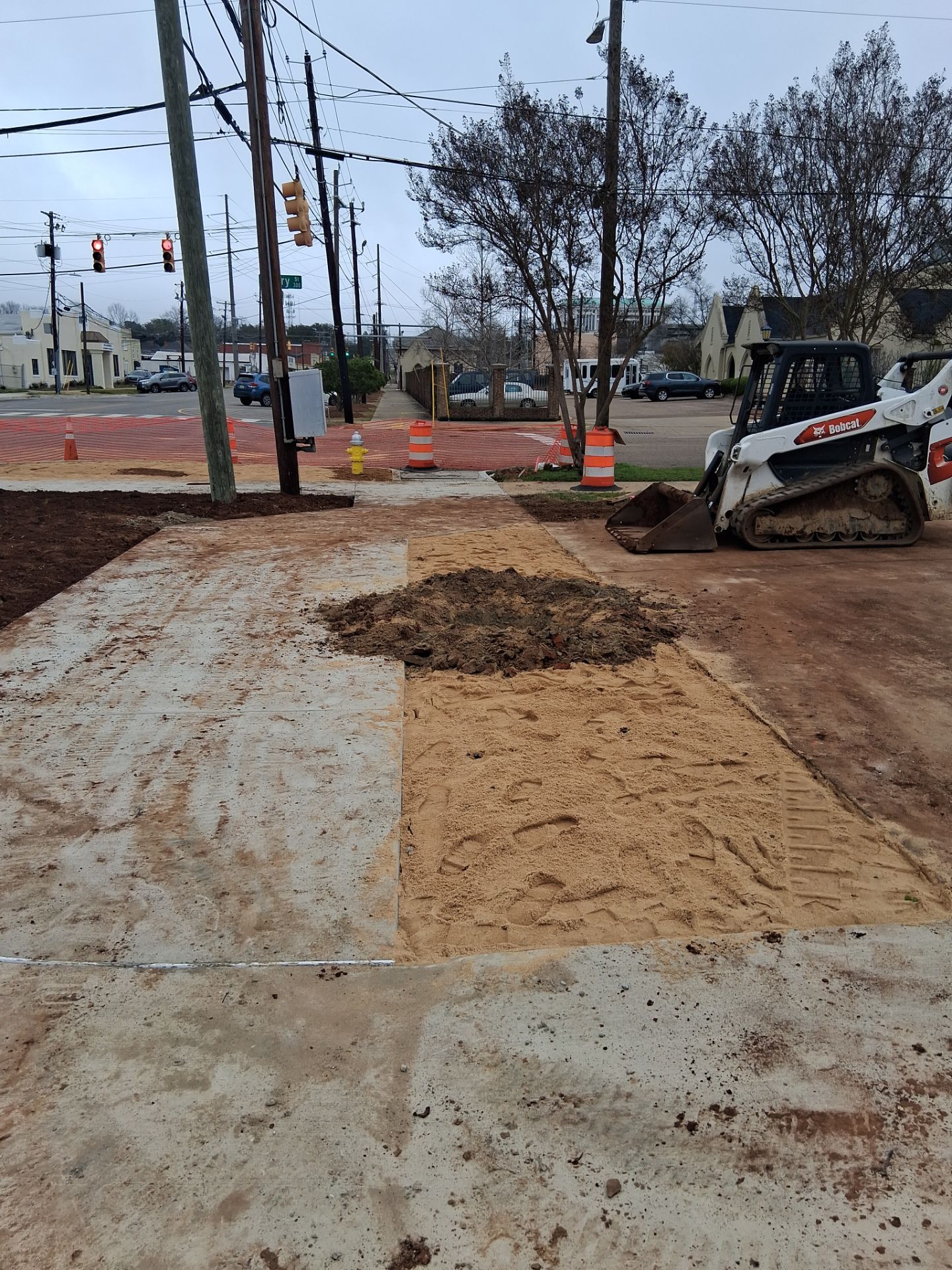 Municipal Sidewalk Construction and Streetscape Landscaping in Downtown Montgomery by BTops Landscaping Inc.