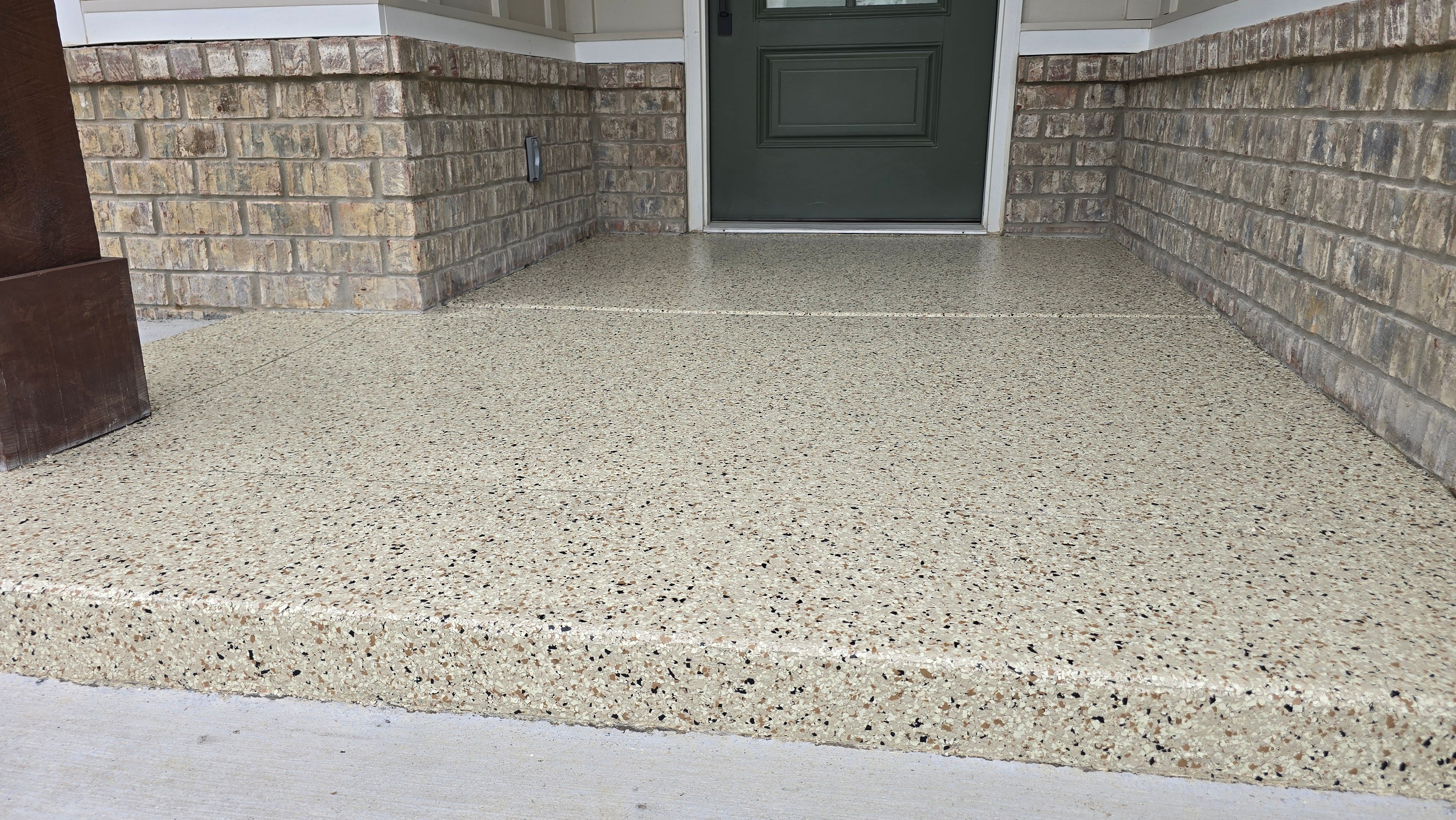 Garage & Front Porch Using Shoreline by Elite Floor Solutions
