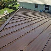 24ga 1.5" Mechanical Seam Mansard Brown  by Total Roofing System The Metal Roof Experts